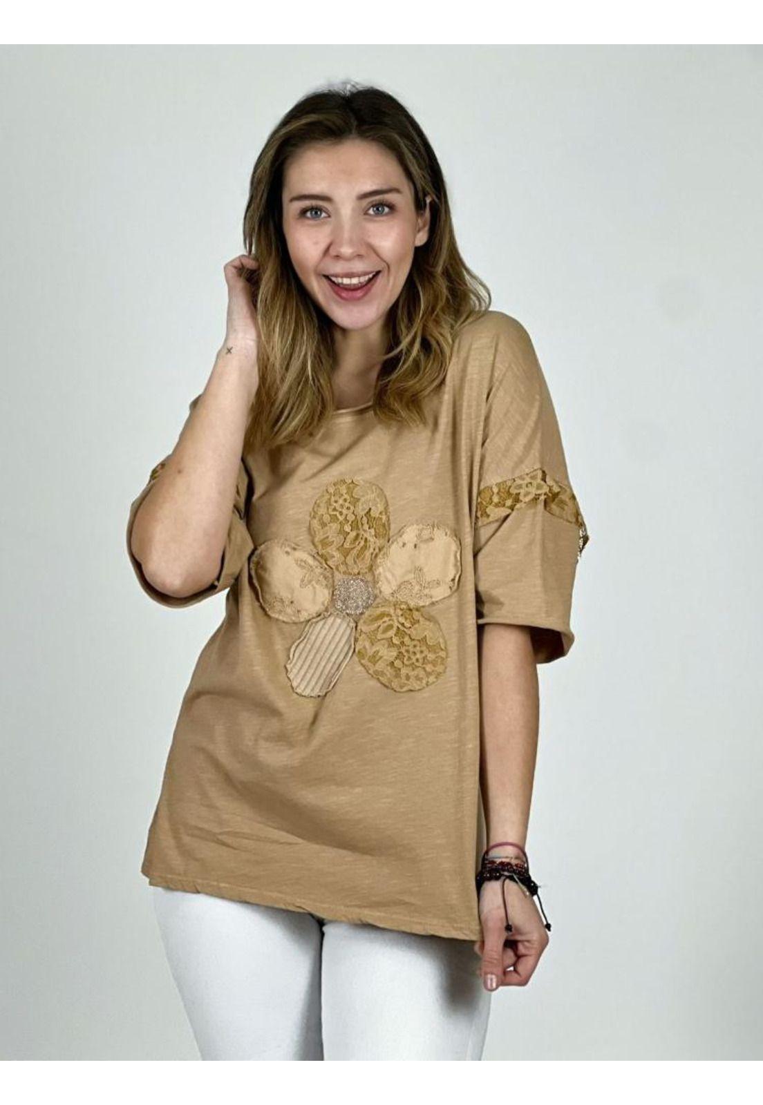 Polera Italiana Flor-0