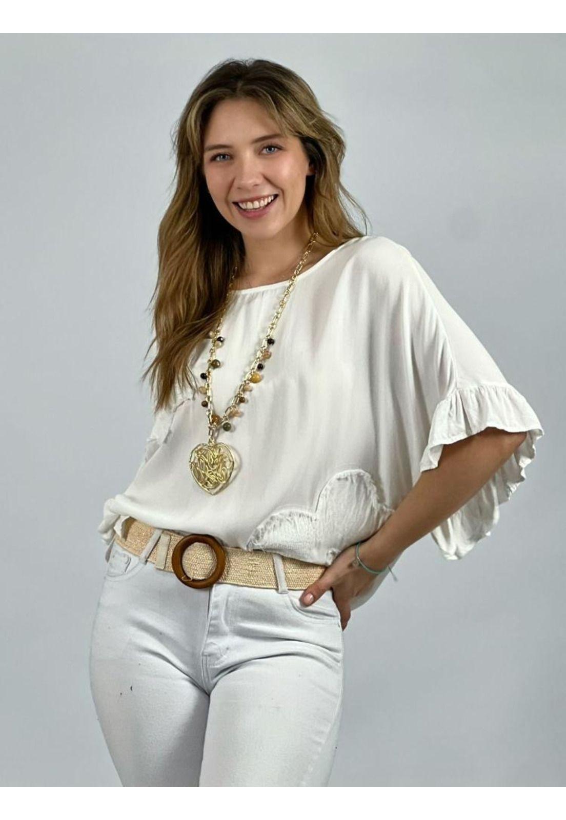 Polera Lino Manga Murciélago-0