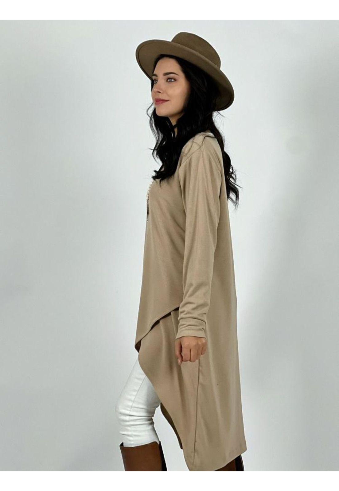 Polera Asimetrica Larga Cruzada-2
