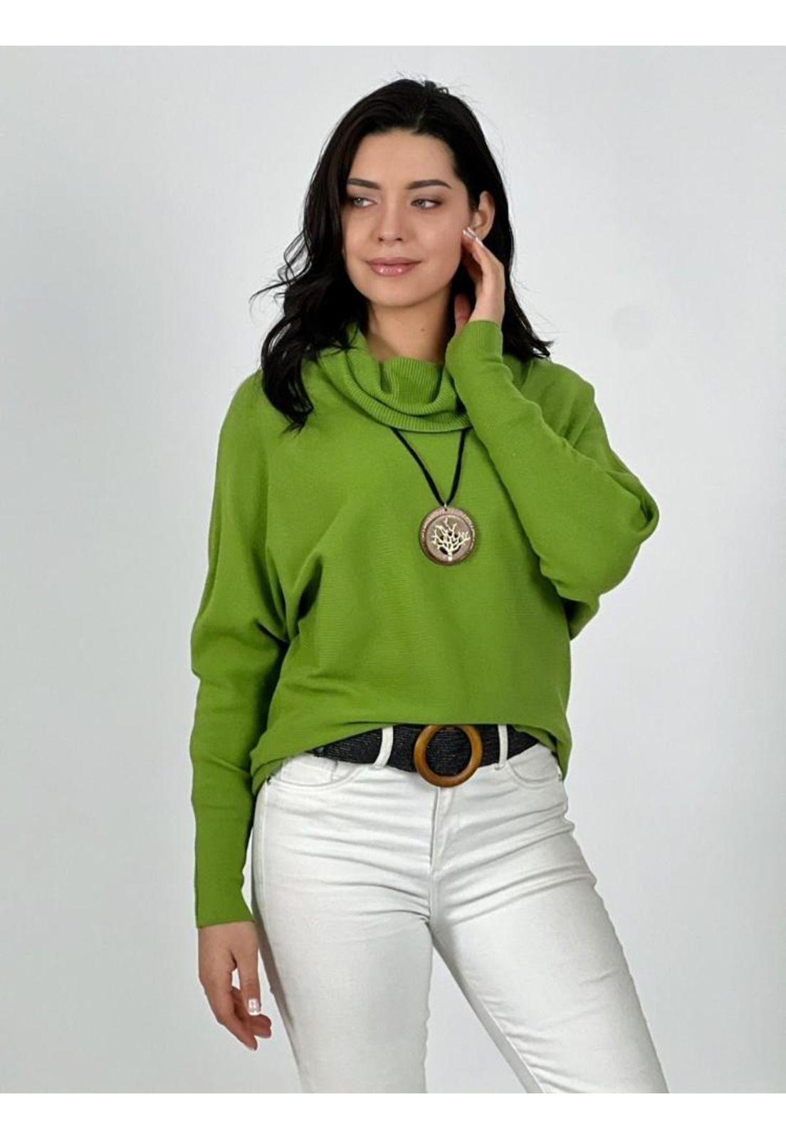 Sweater Spandex de Lana Cuello Alto-2