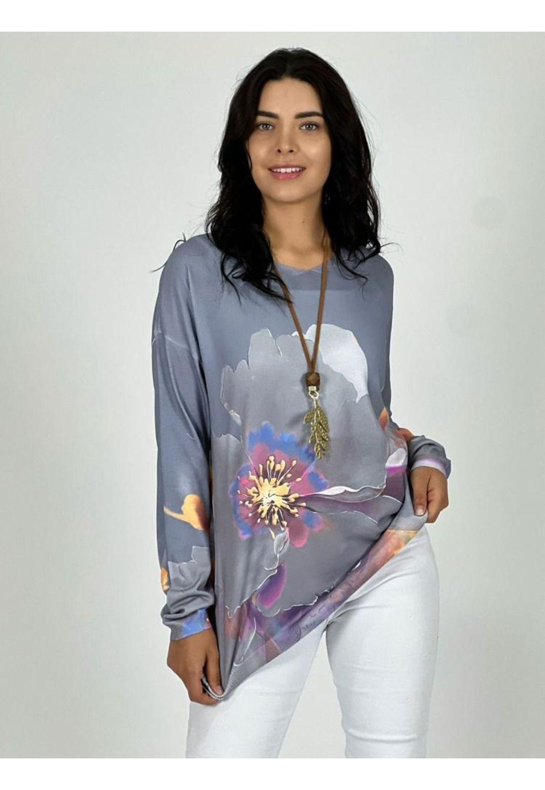 Sweater Hilo flores Acuareladas-0