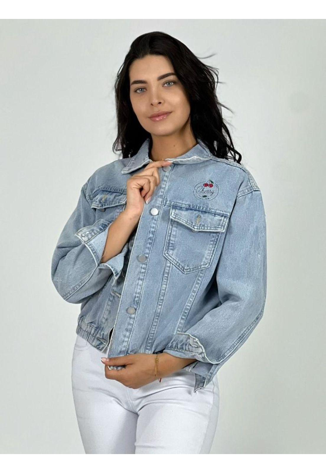 Chaqueta de Mezclilla Abotonada-0