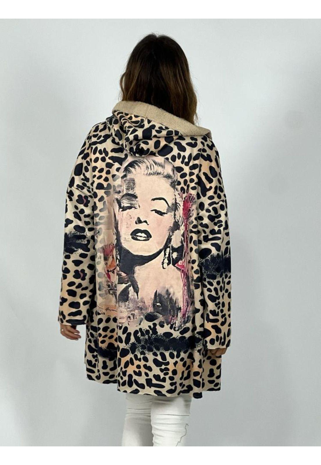 Abrigo de Chiporro Gamuzado Print Marilyn-4