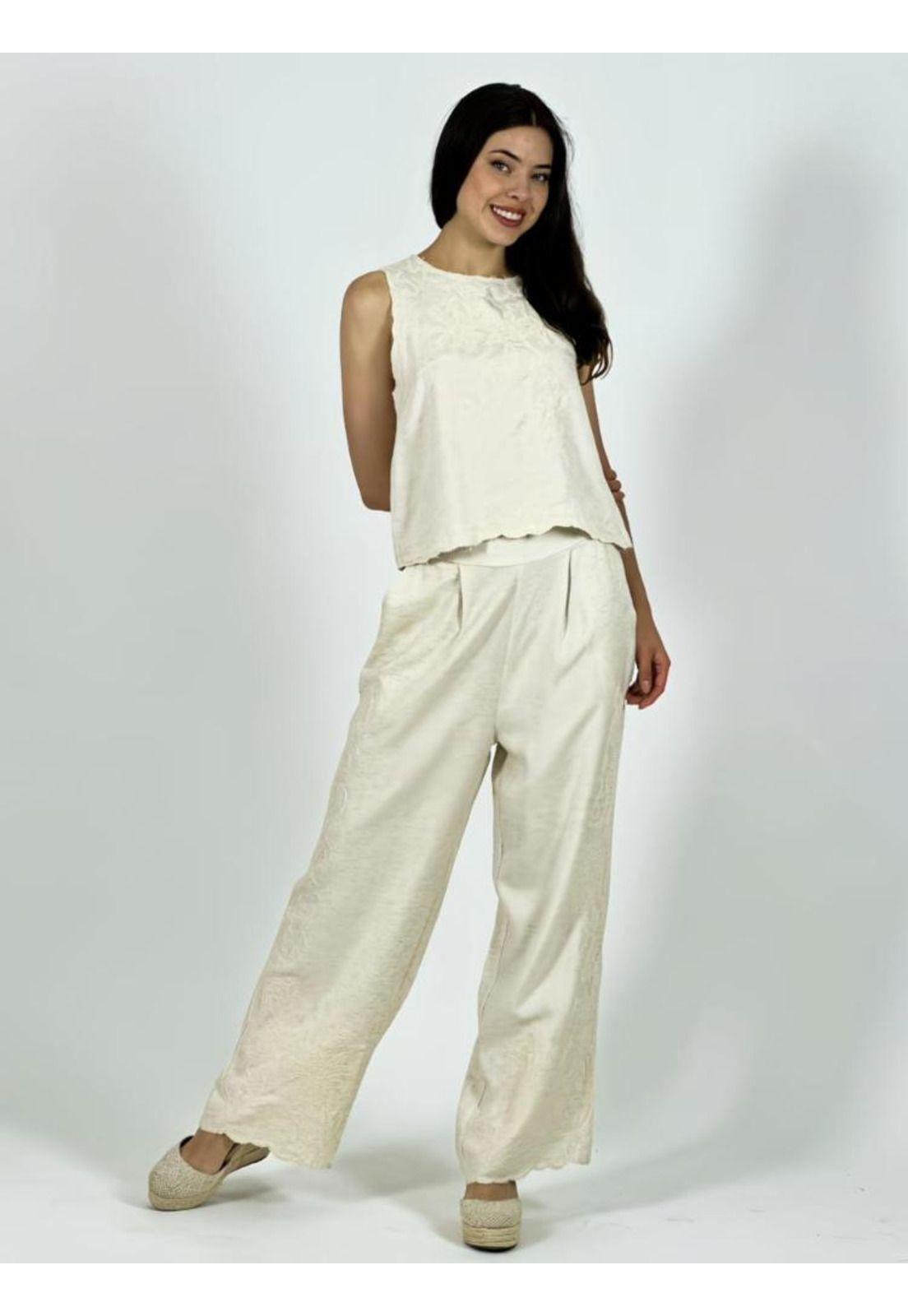 Conjunto de Lino Bordado-2