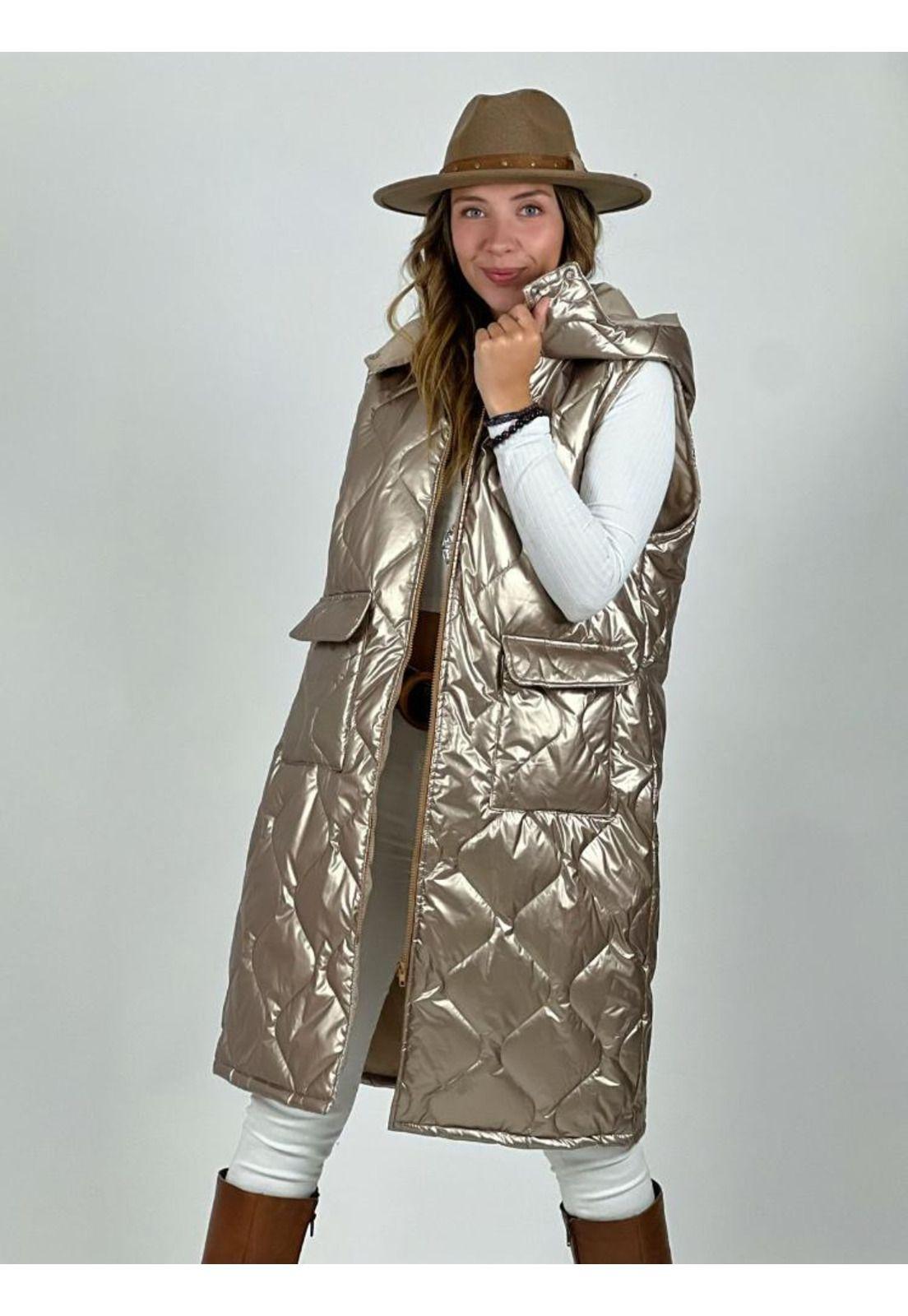 Parka Acolchada Sin Mangas-0