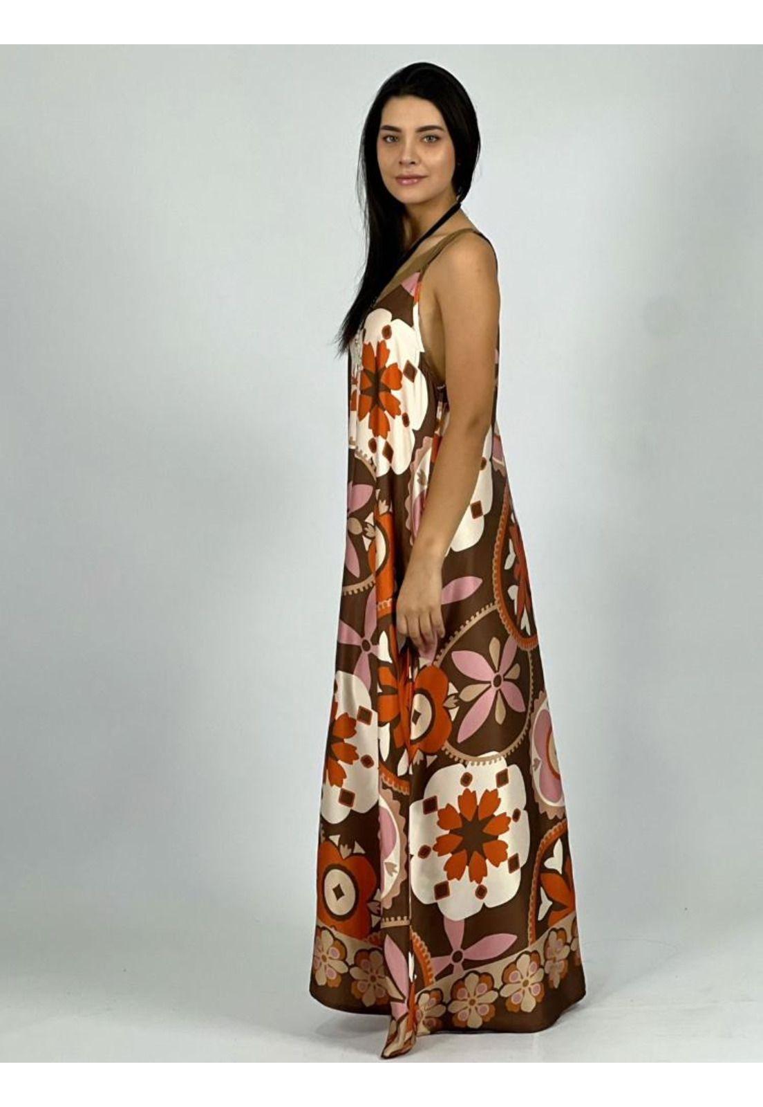 Vestido Satín Flores Boho-6