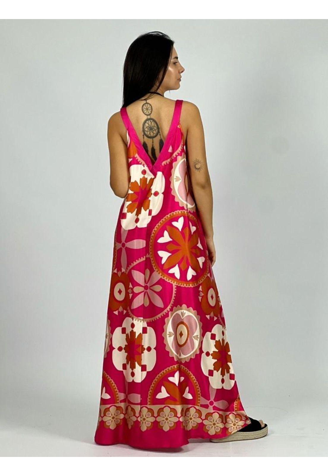 Vestido Satín Flores Boho-9