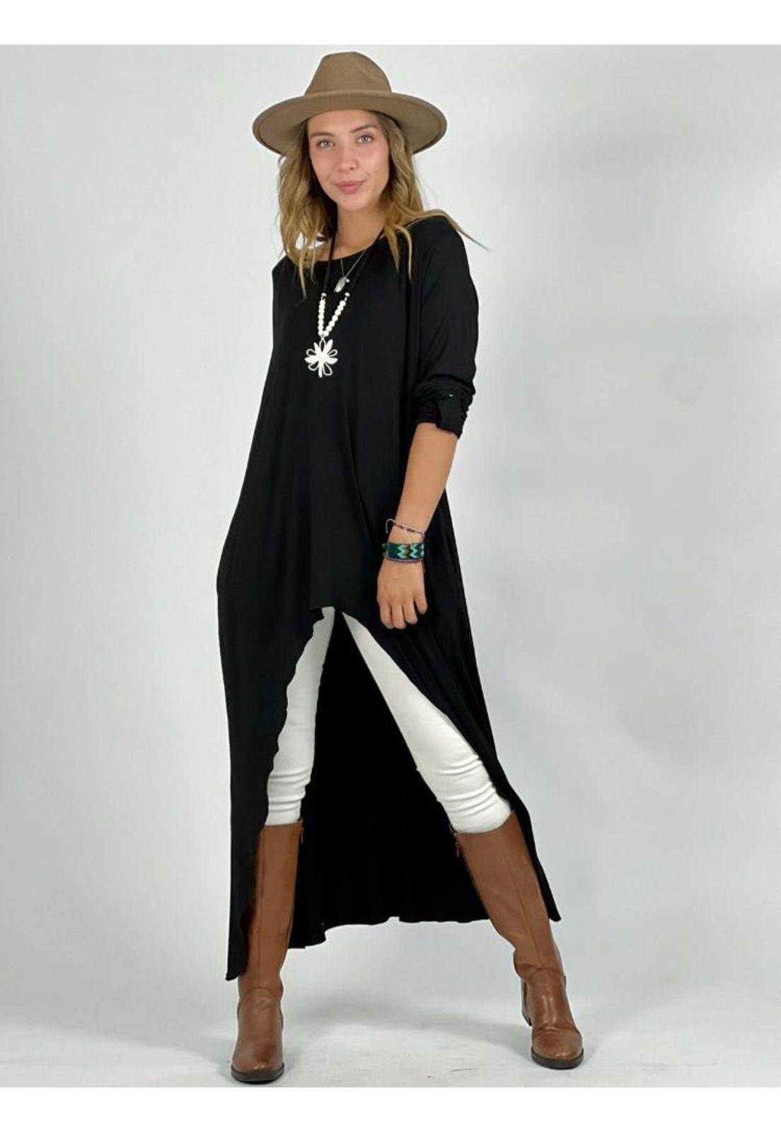 Blusón Asimétrico Algodón-0