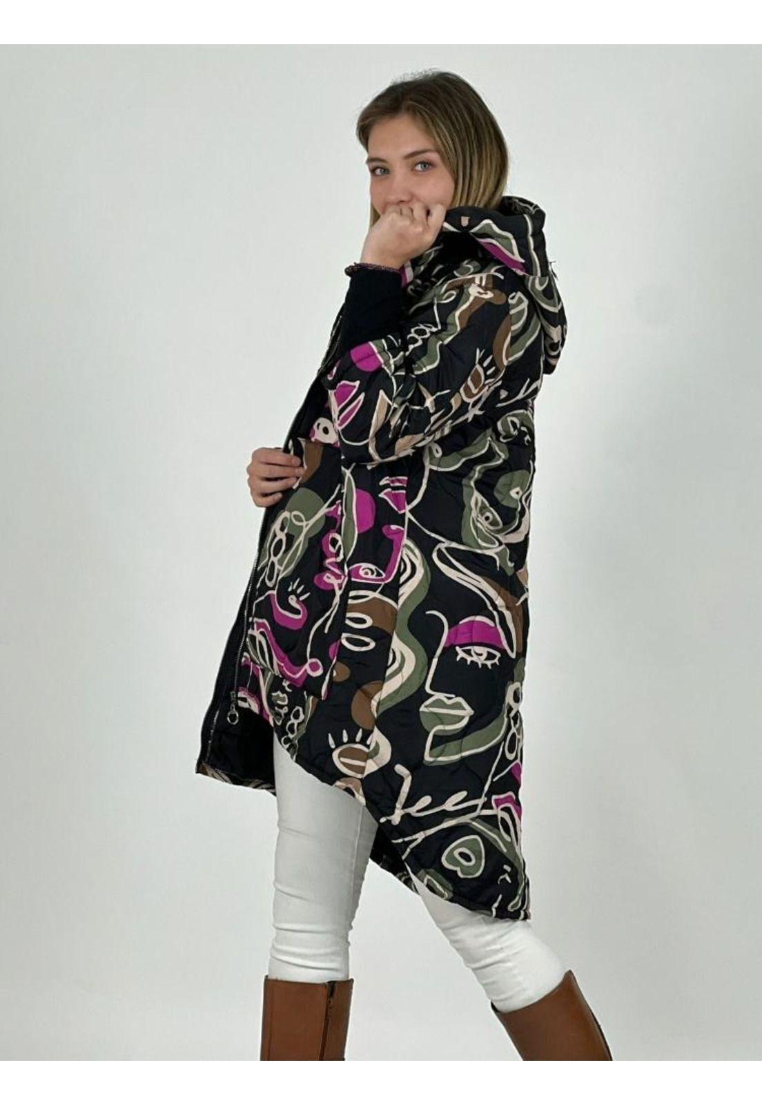 Parka Italiana Diseño Rostros-2