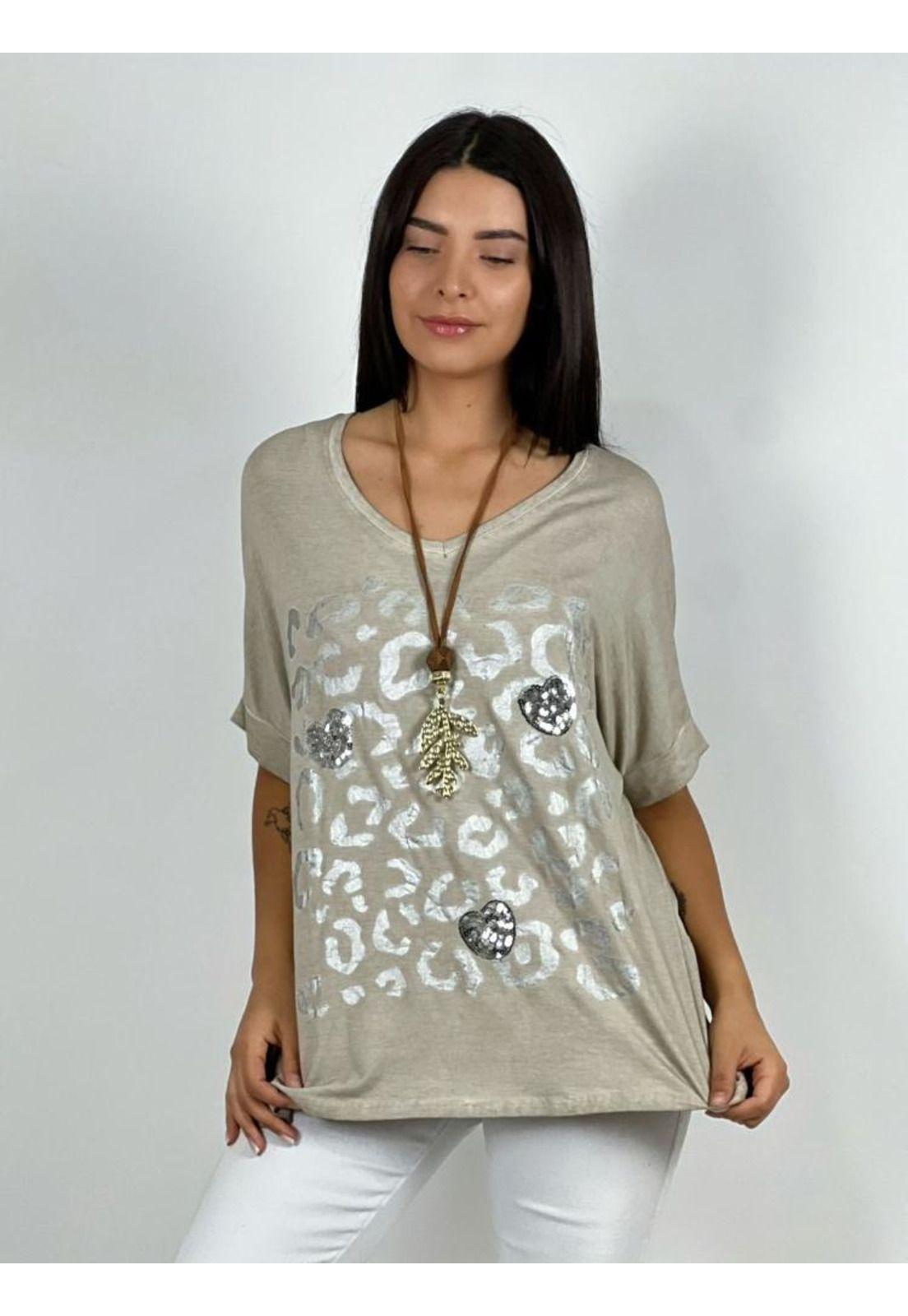 Polera Diseño y Corazones Brillantes-2