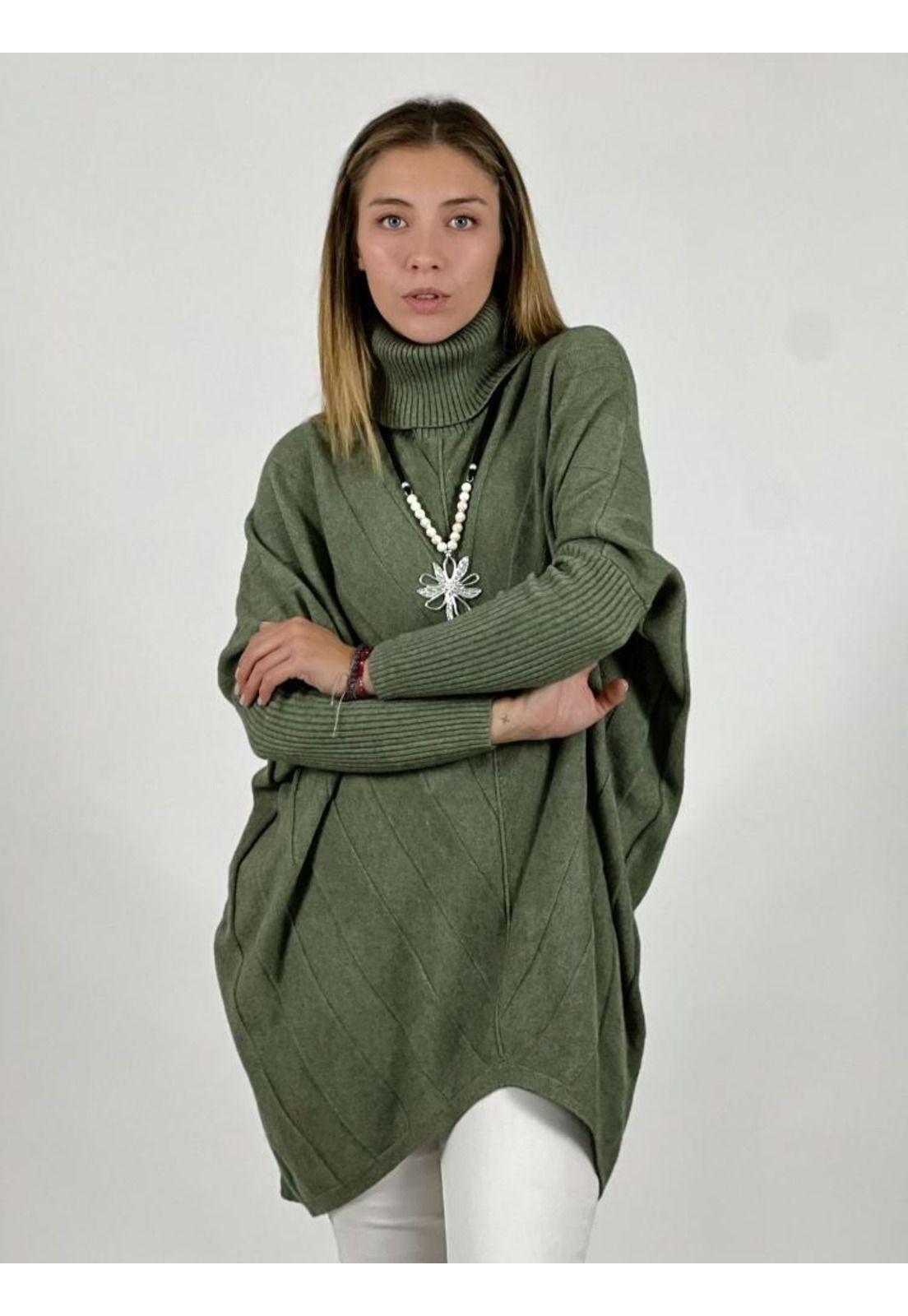 Sweater Lana con Relieve en Diagonal-1