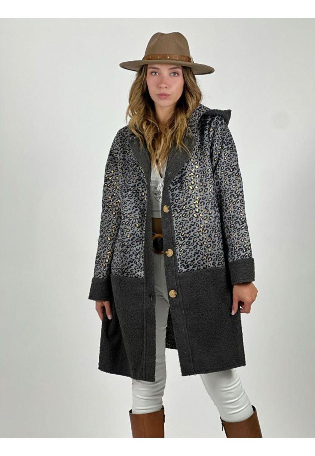 Abrigo de Chiporro Mitad Print-0