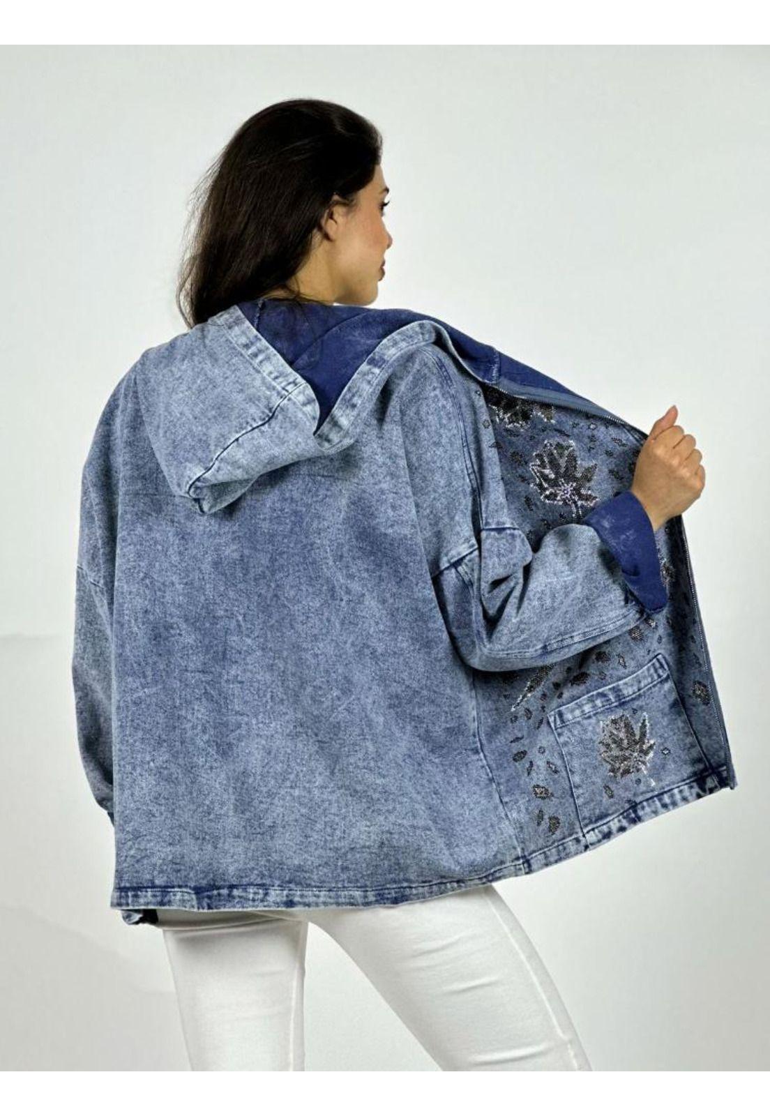 Chaqueta Mezclilla Hojas y Serpientes Escamas-3