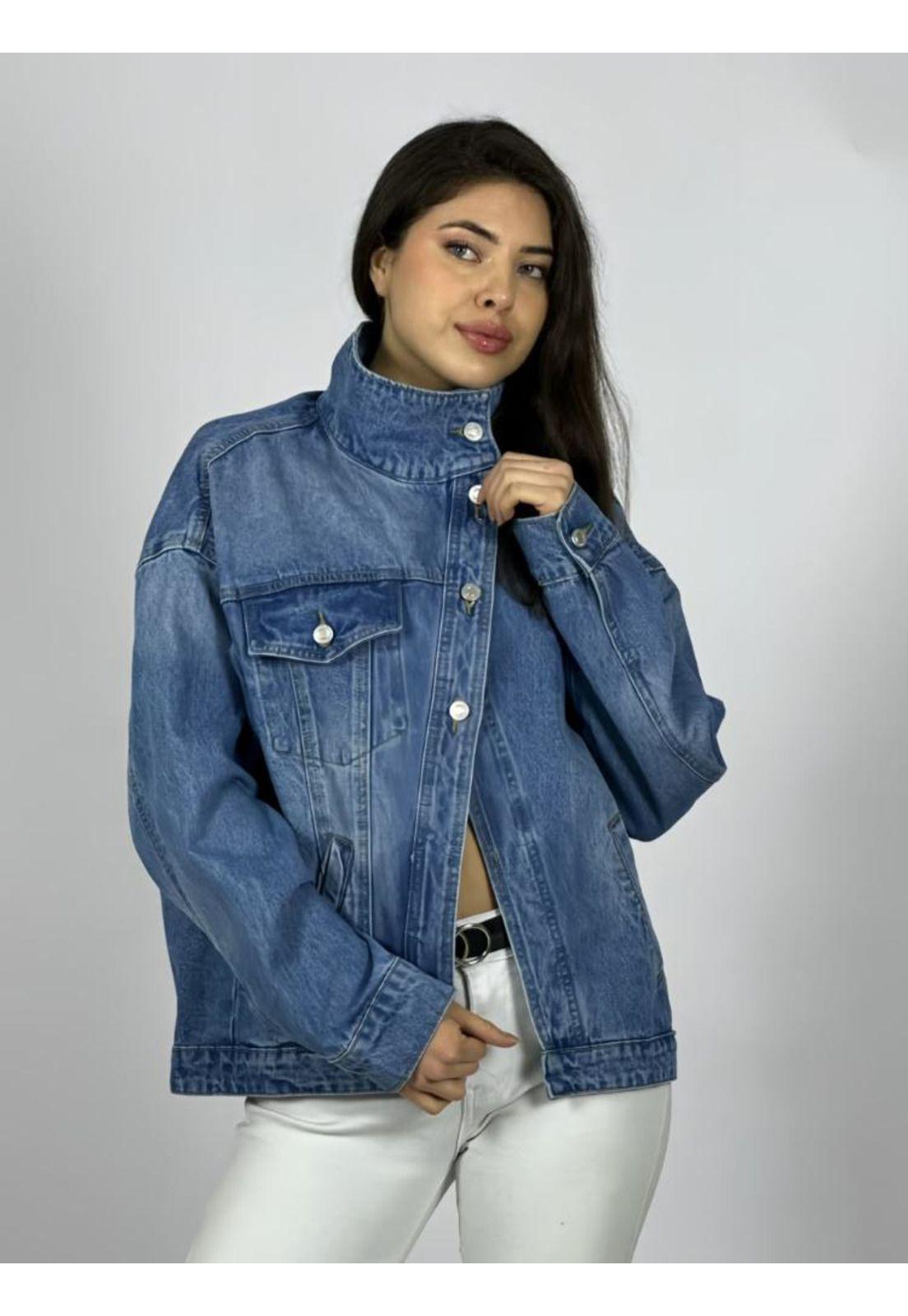 Chaqueta Jeans Botones Cruzados-1