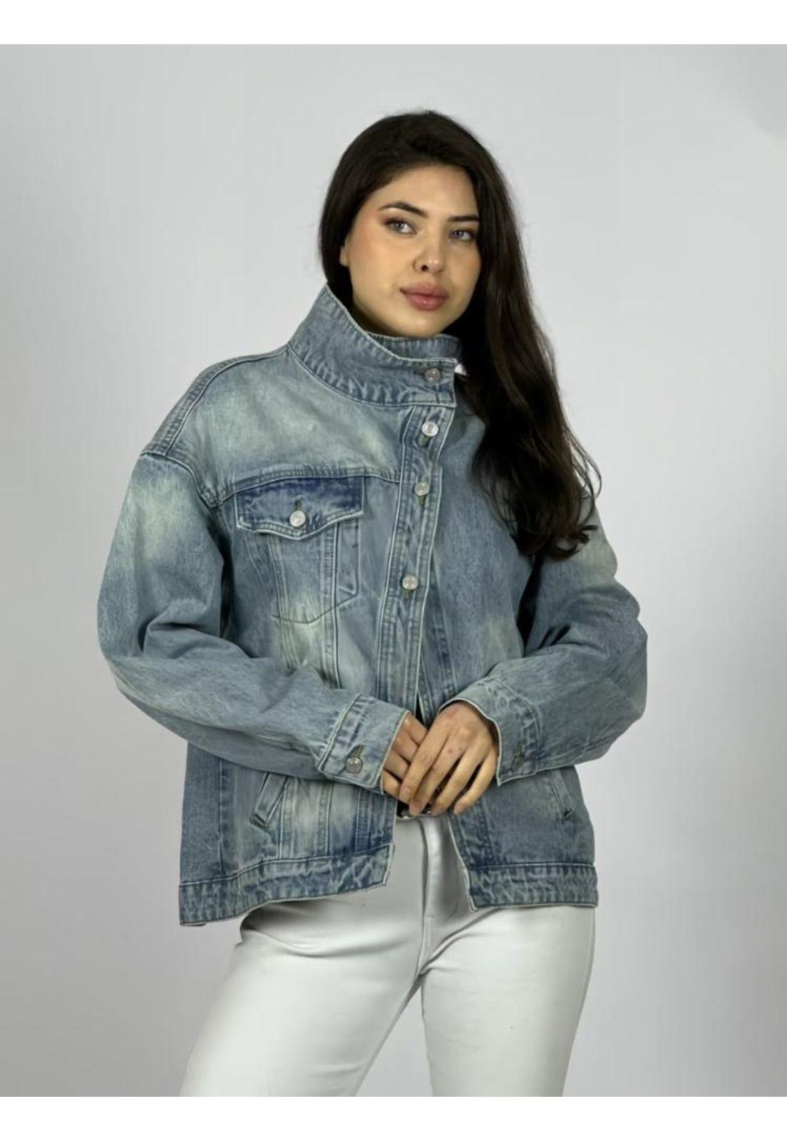 Chaqueta Jeans Botones Cruzados-0