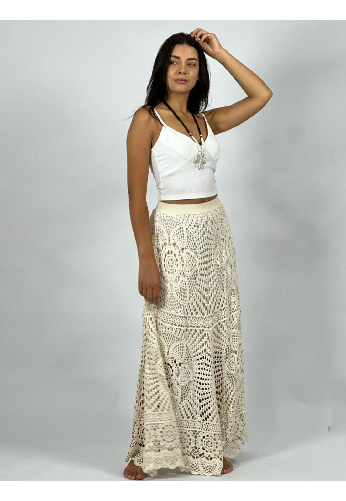 Falda Tejida Diseño Mandala-0