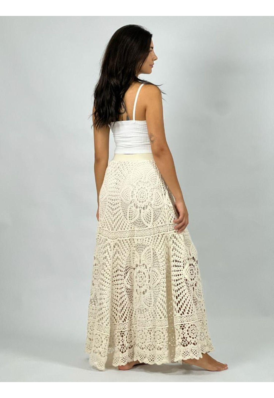 Falda Tejida Diseño Mandala-2