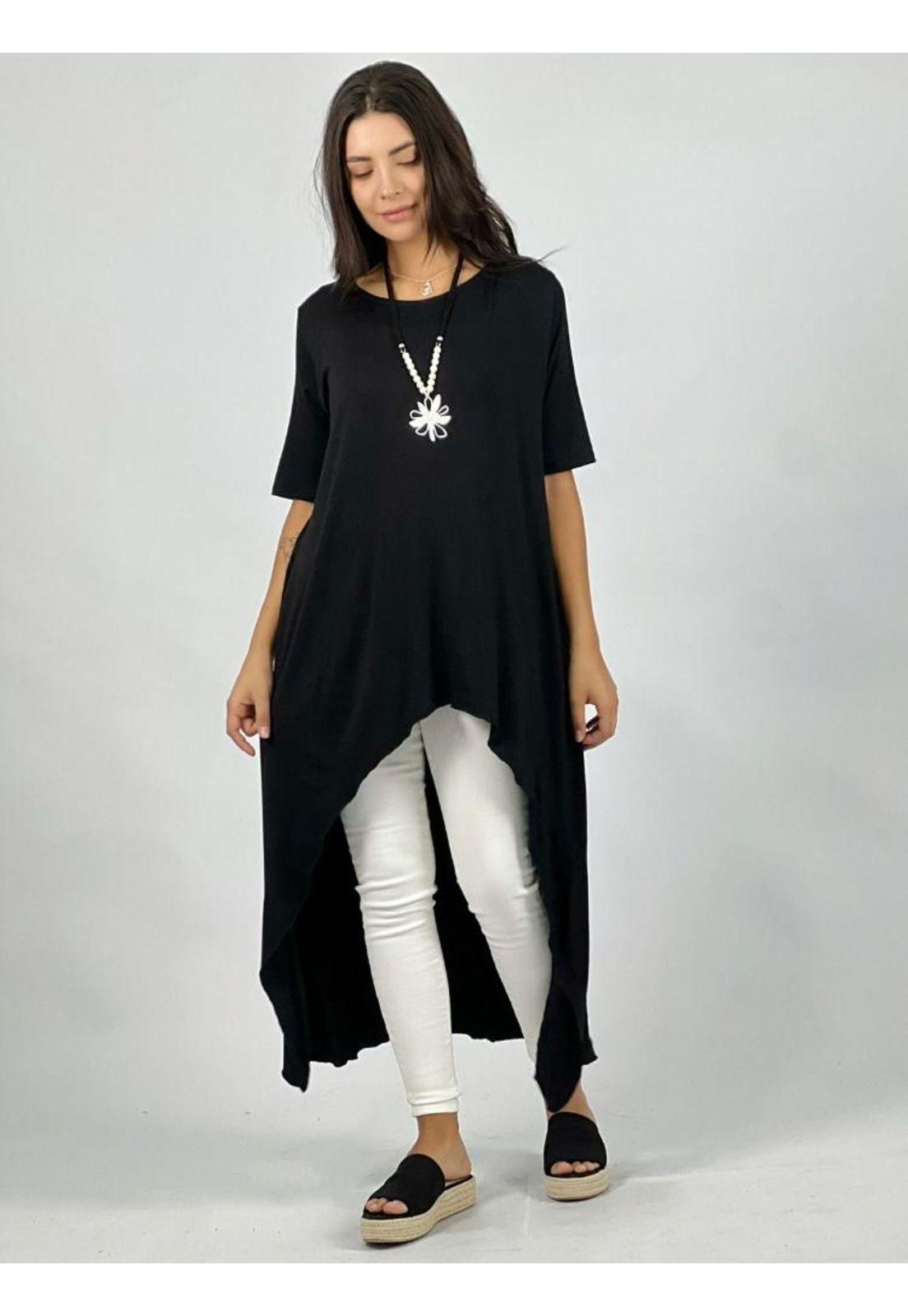 Blusón Asimétrico Manga 3/4-1