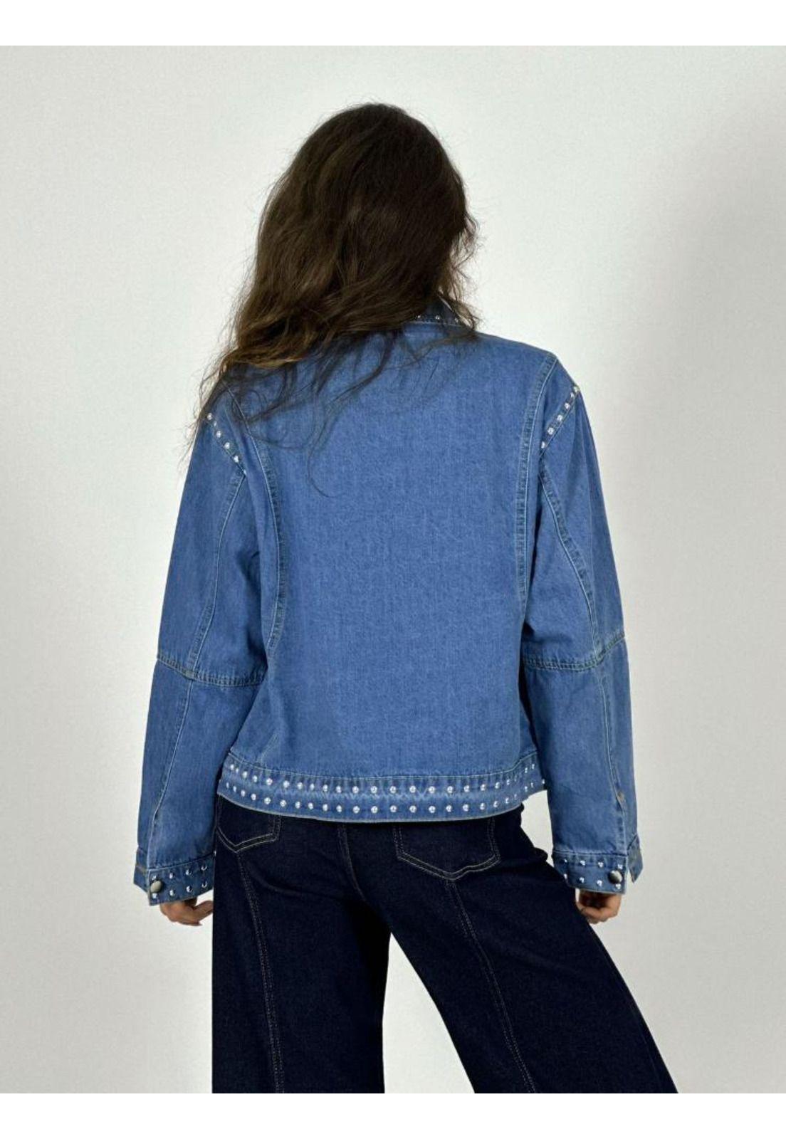 Chaqueta Mezclilla Con Tachas-3