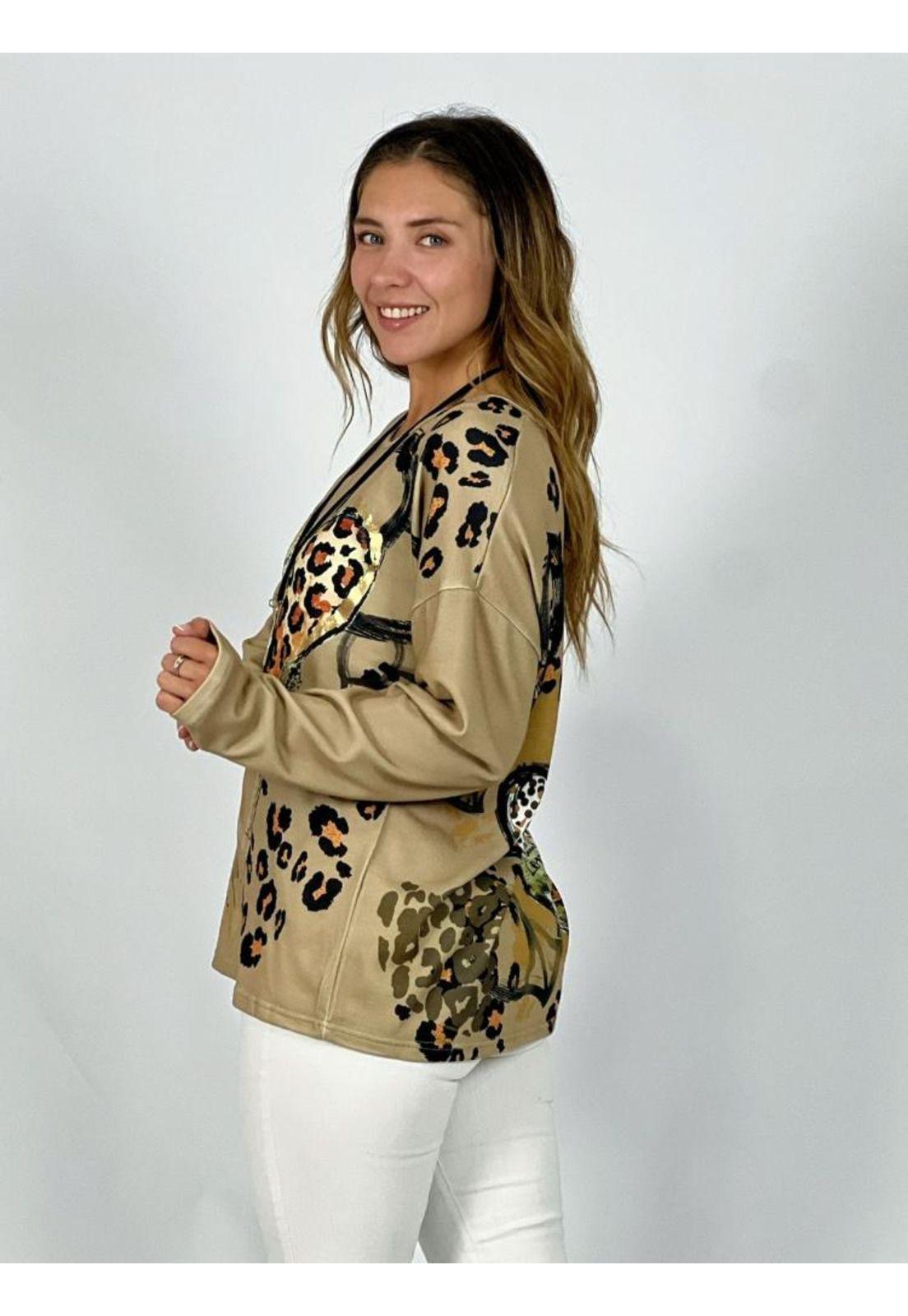 Polera Algodón Estampado Corazones Print-2