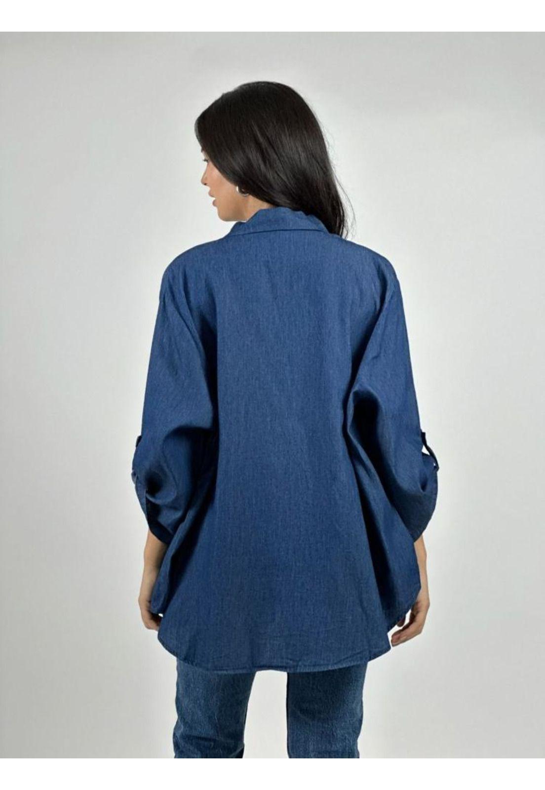 Blusa Mezclilla Teddy Osito y Flores-2