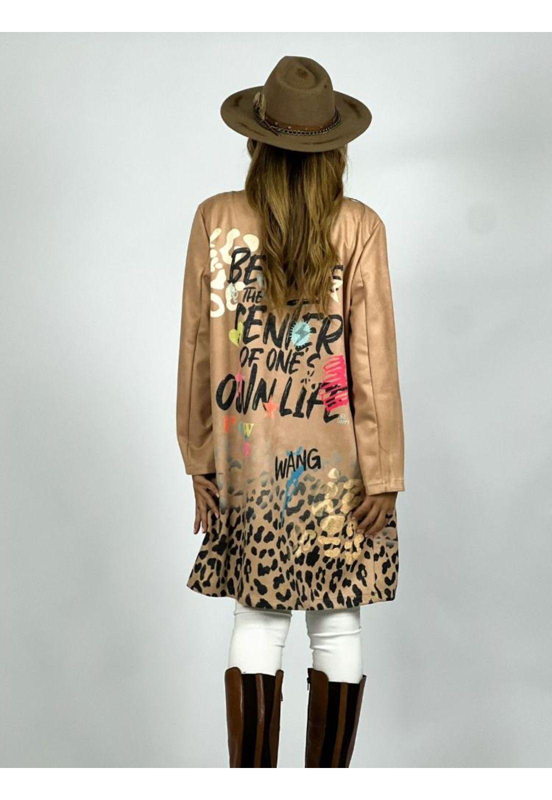 Abrigo Gamuza Toques Print-2
