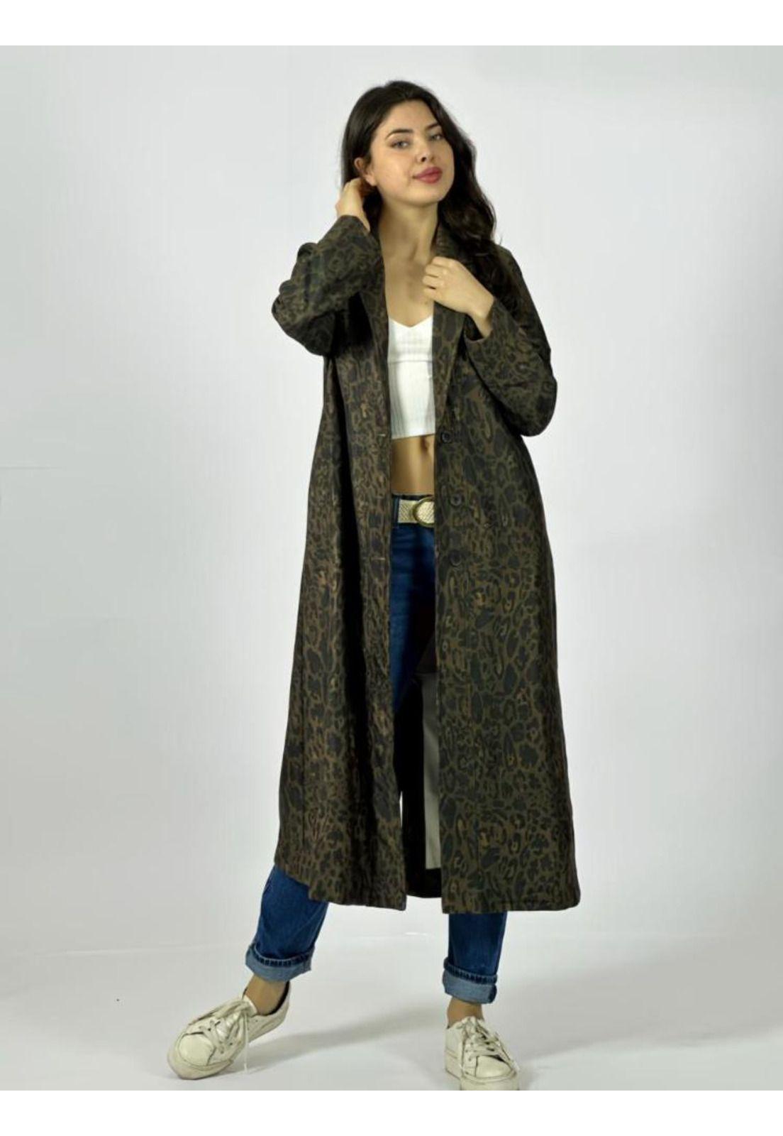 Chaqueta Gamuza Diseño Print-0