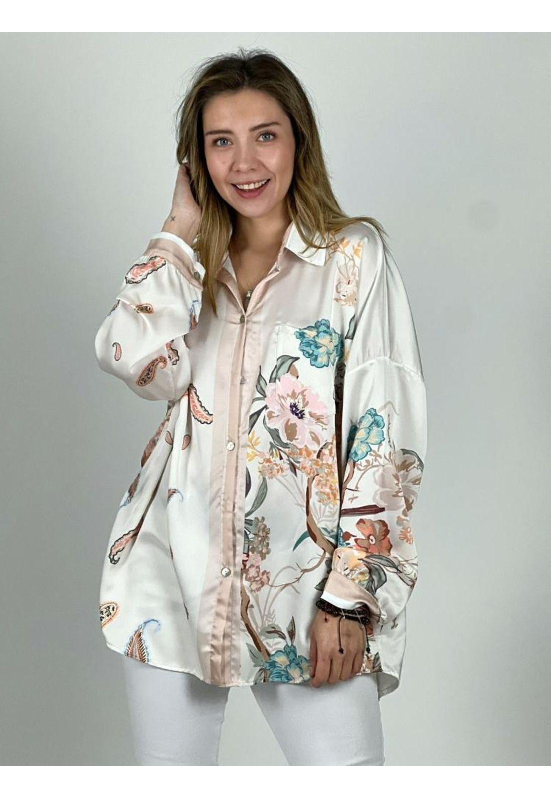 Blusa Italiana Diseño Floral-2