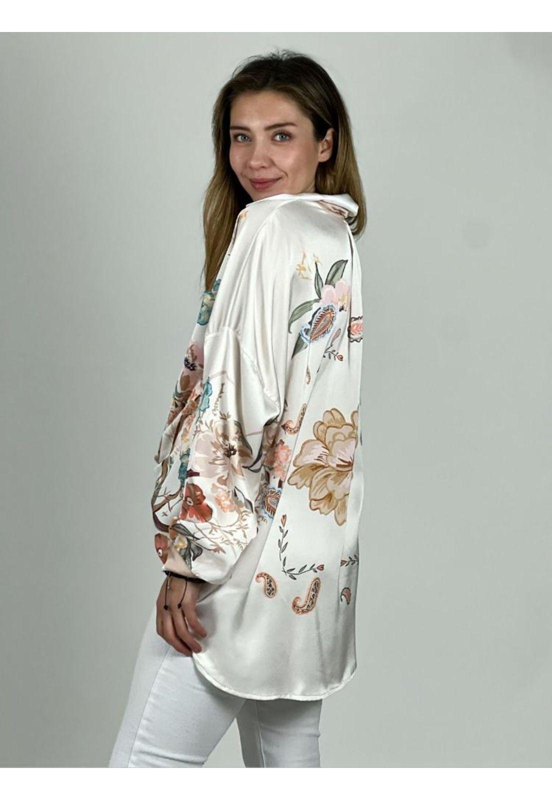 Blusa Italiana Diseño Floral-3