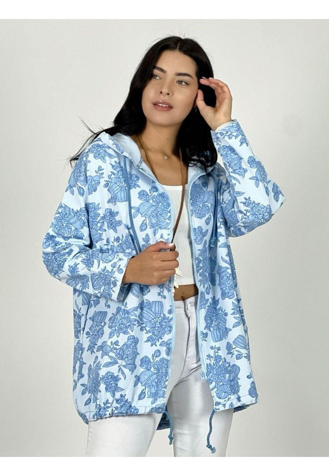 Chaqueta Mezclilla Con Estampados Y Capucha-1