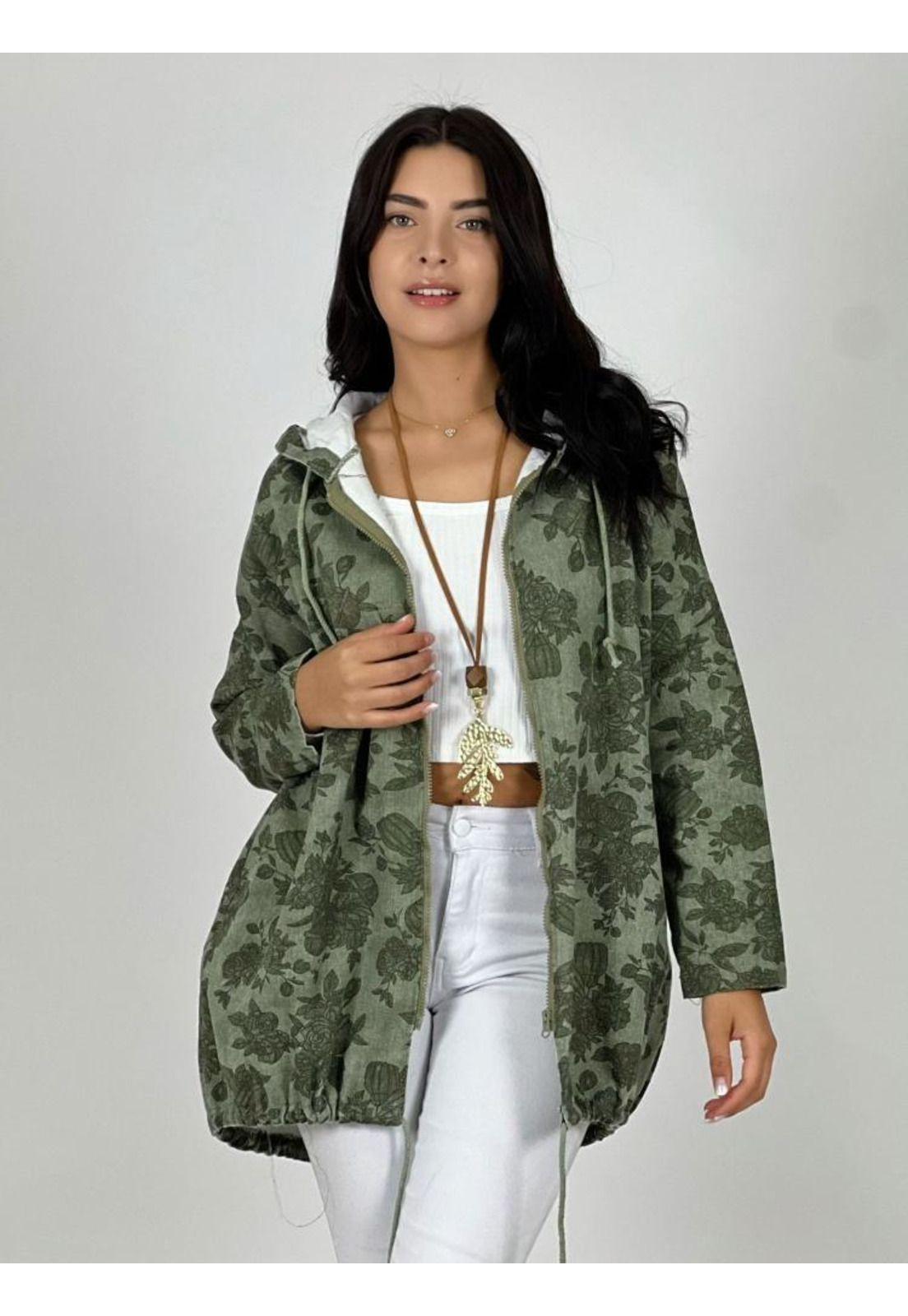 Chaqueta Mezclilla Con Estampados Y Capucha-0