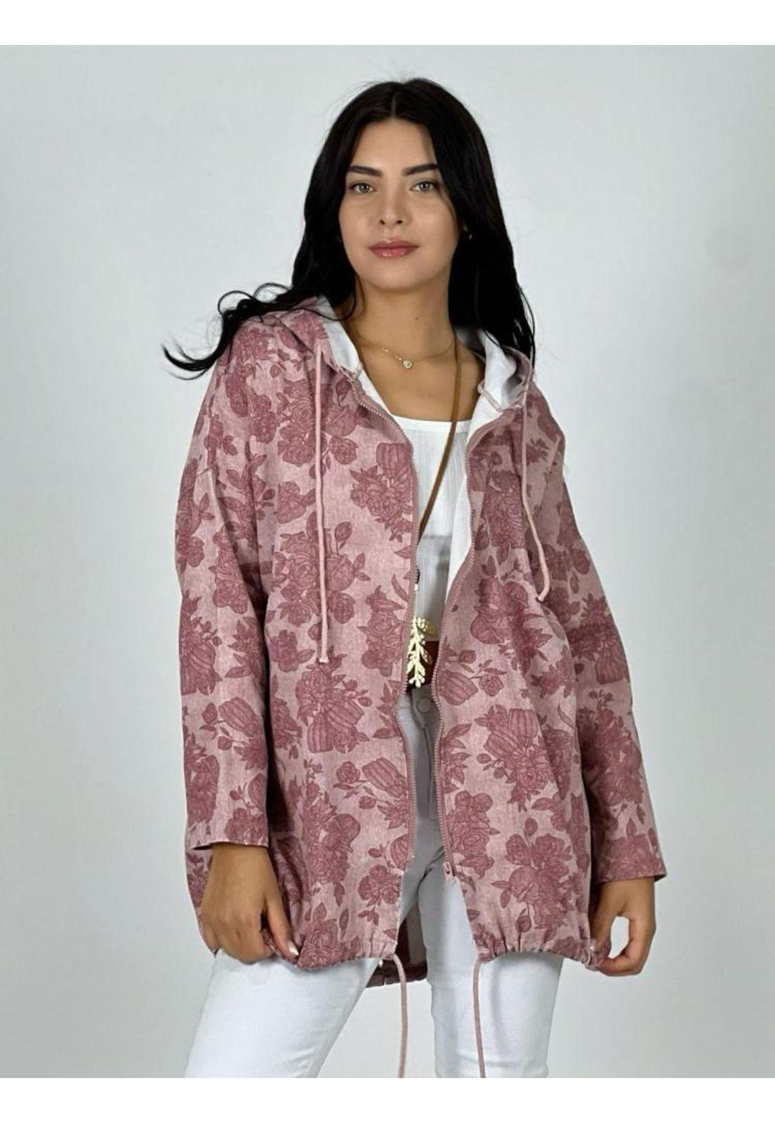 Chaqueta Mezclilla Con Estampados Y Capucha-0