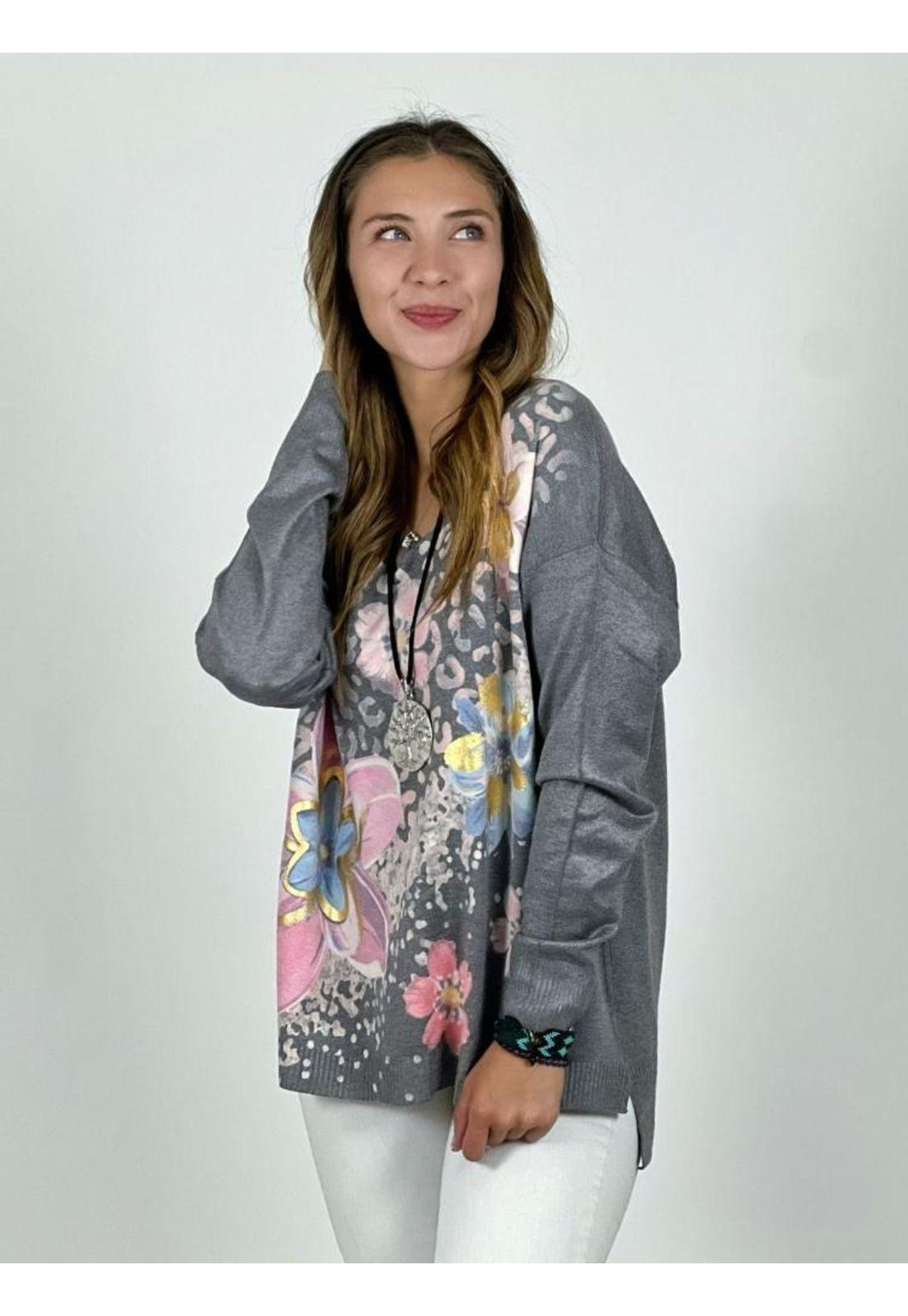 Sweater Spandex Print y Flores-1