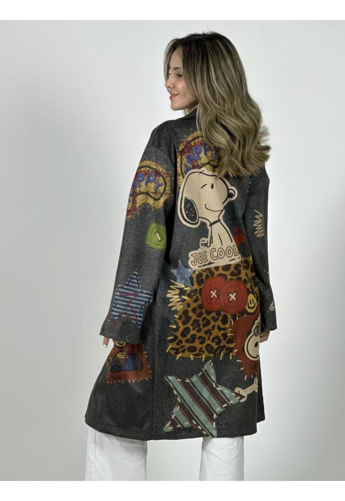 Abrigo Gamuza Snoopy Aviador-2