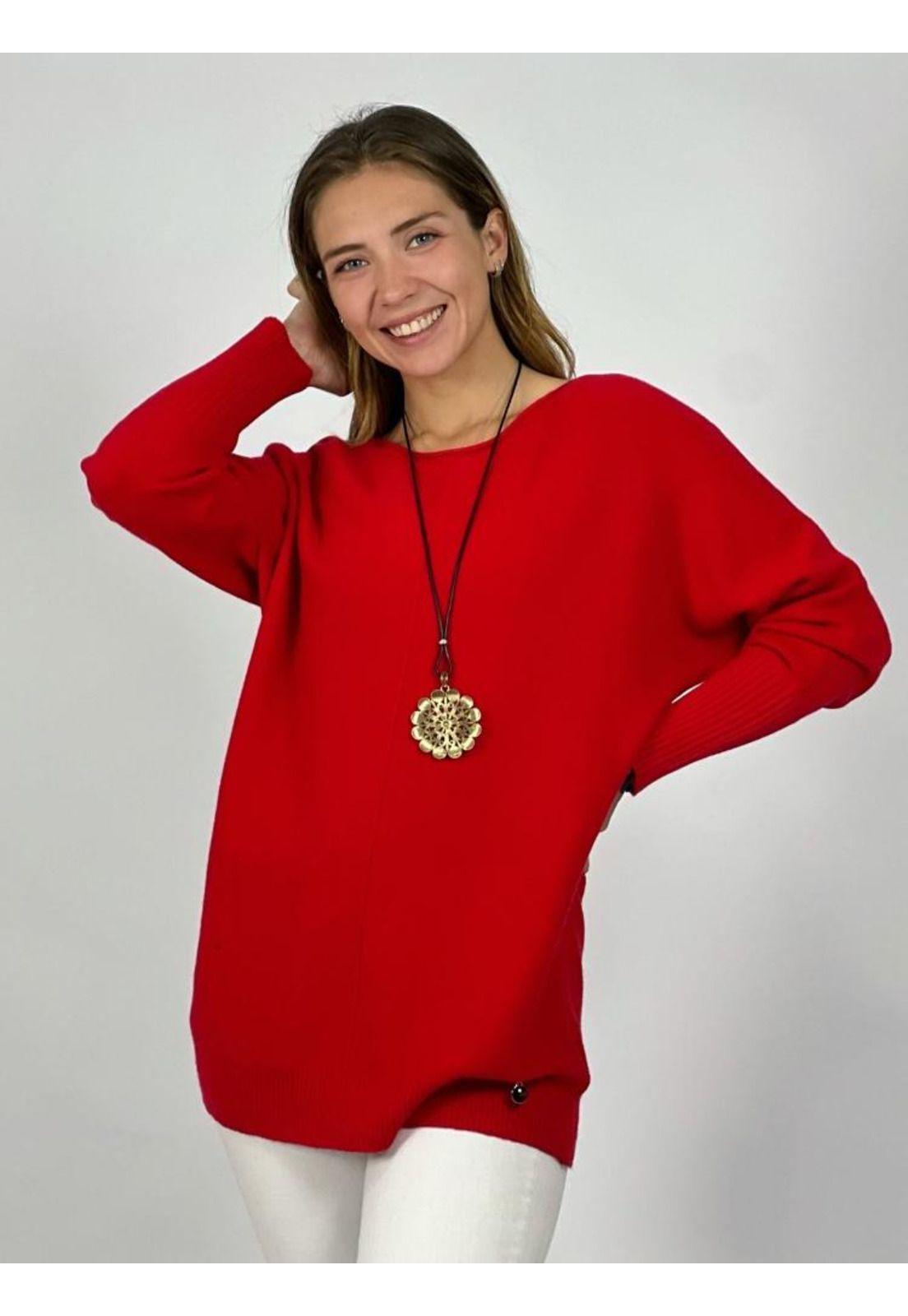 Sweater Lana Suave Manga Empuñada-0