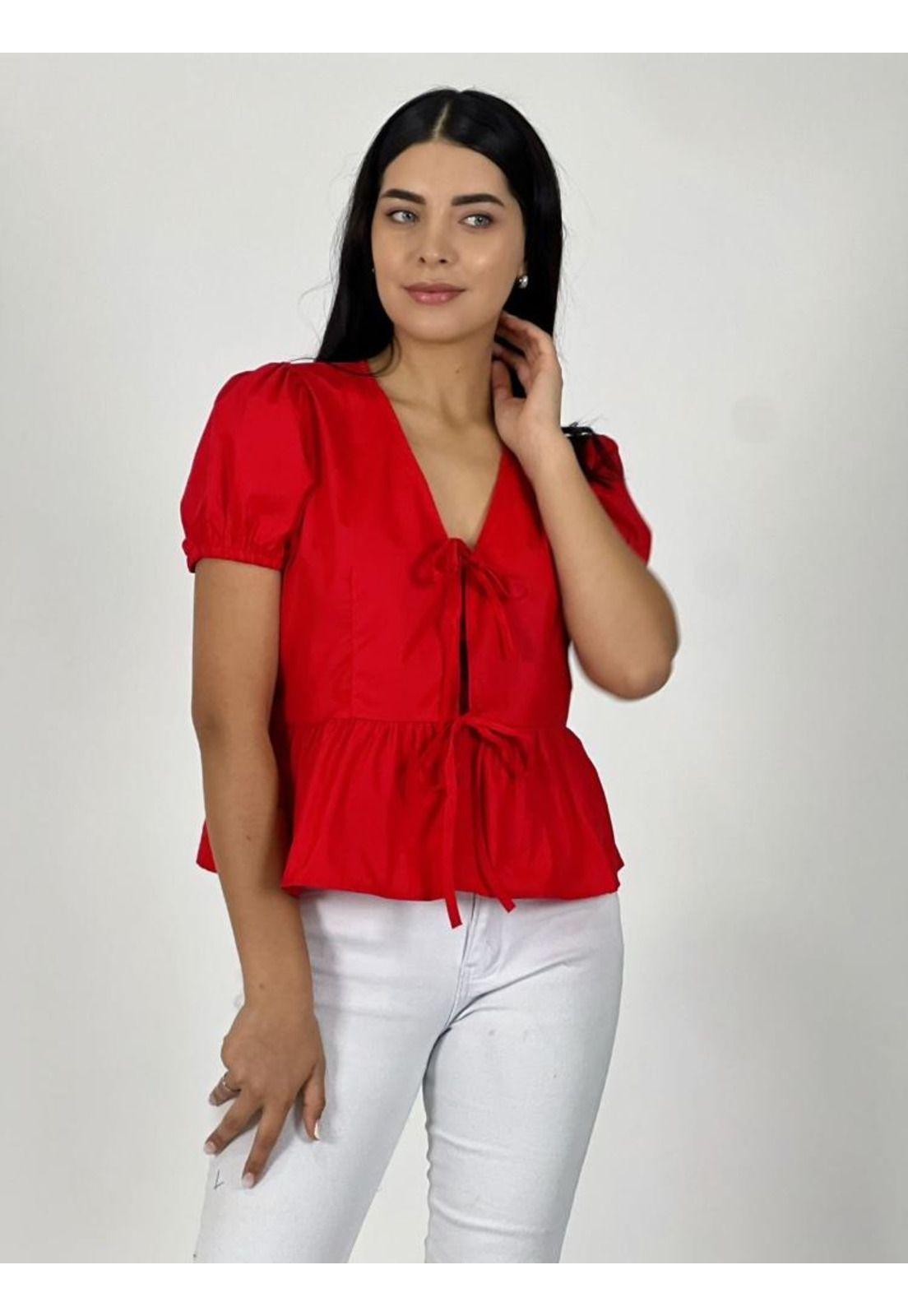 Blusa Lino Con Amarres-1