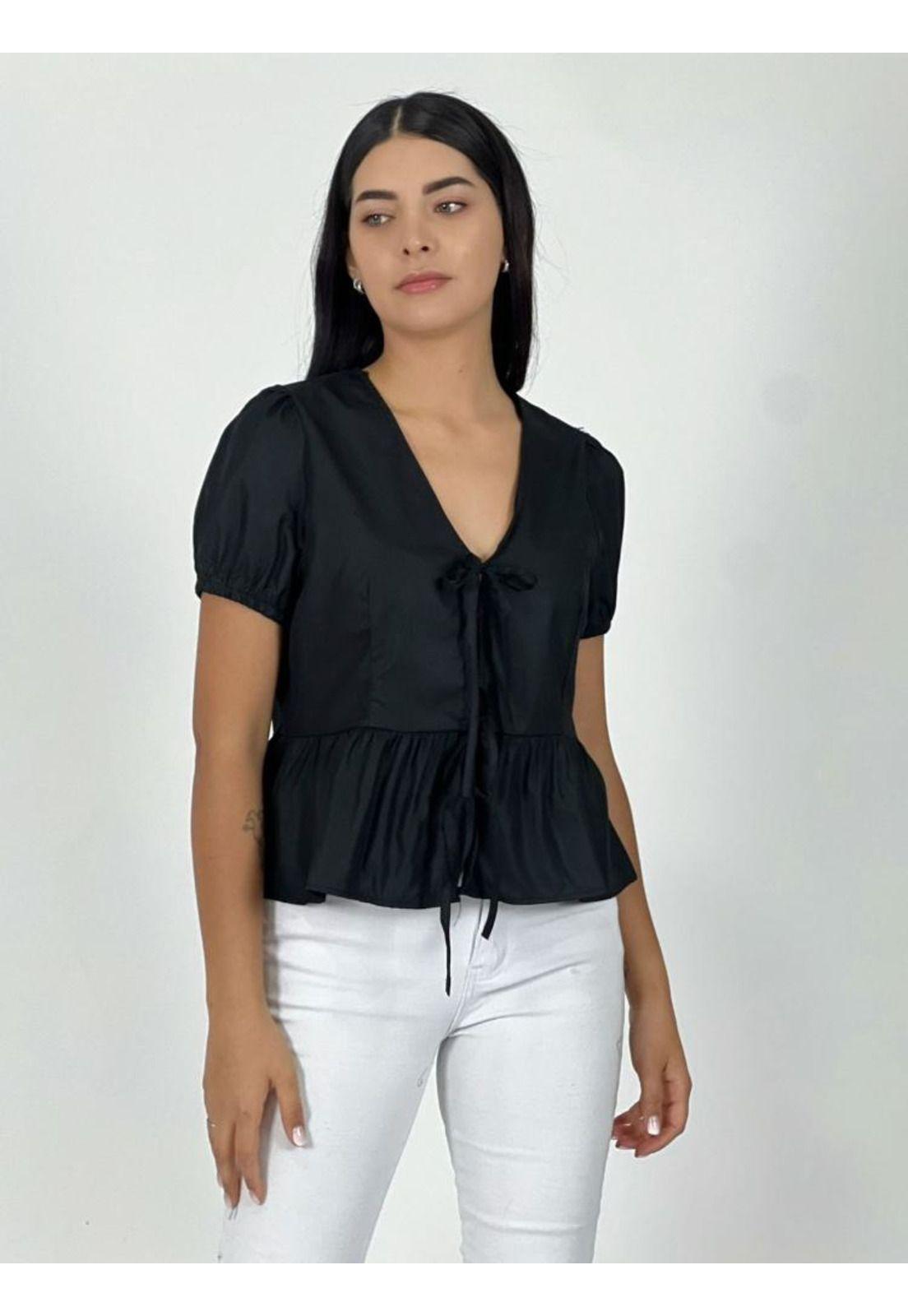 Blusa Lino Con Amarres-1