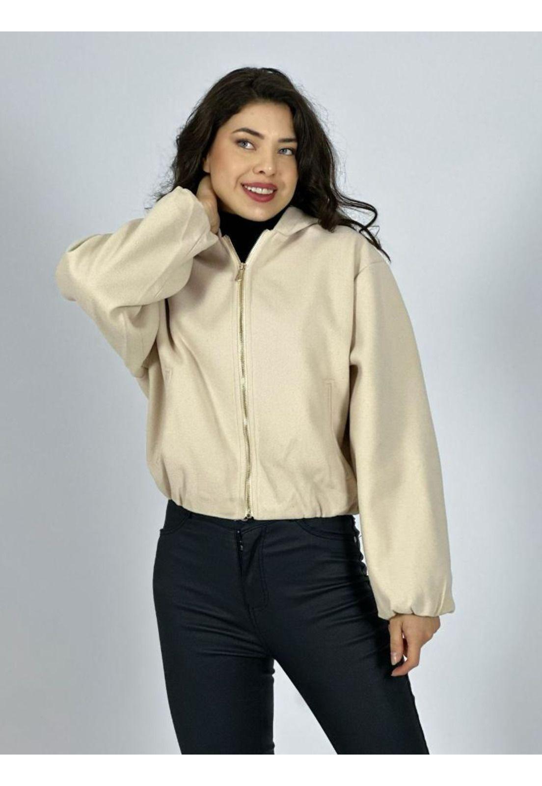 Chaqueta Bomber Corta con Gorro-0