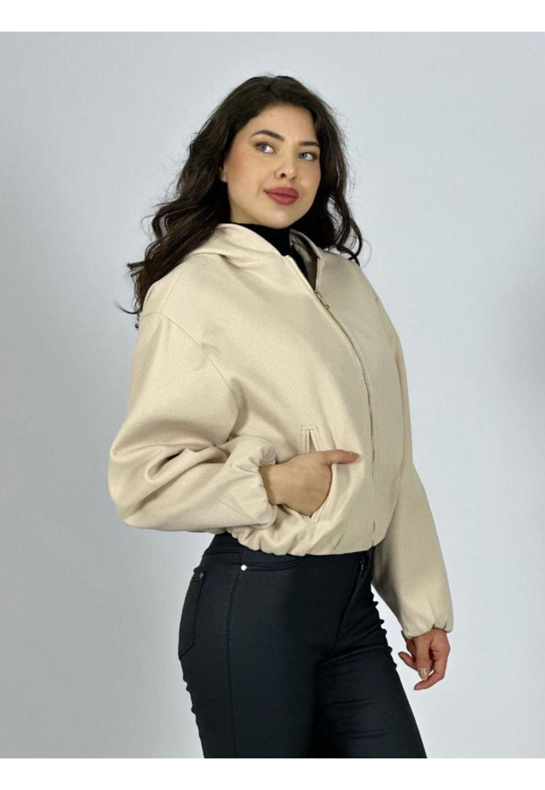 Chaqueta Bomber Corta con Gorro-3