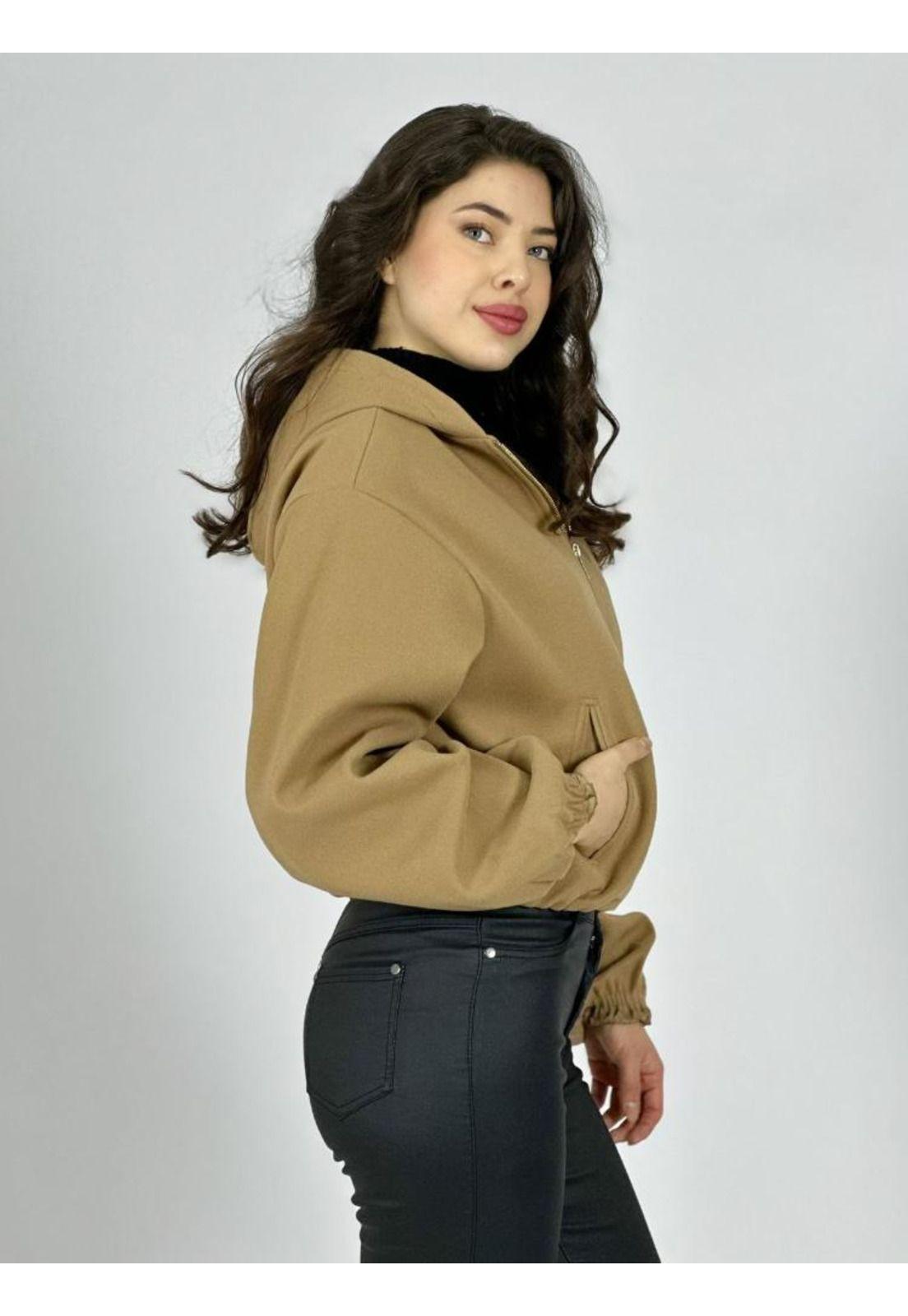 Chaqueta Bomber Corta con Gorro-0