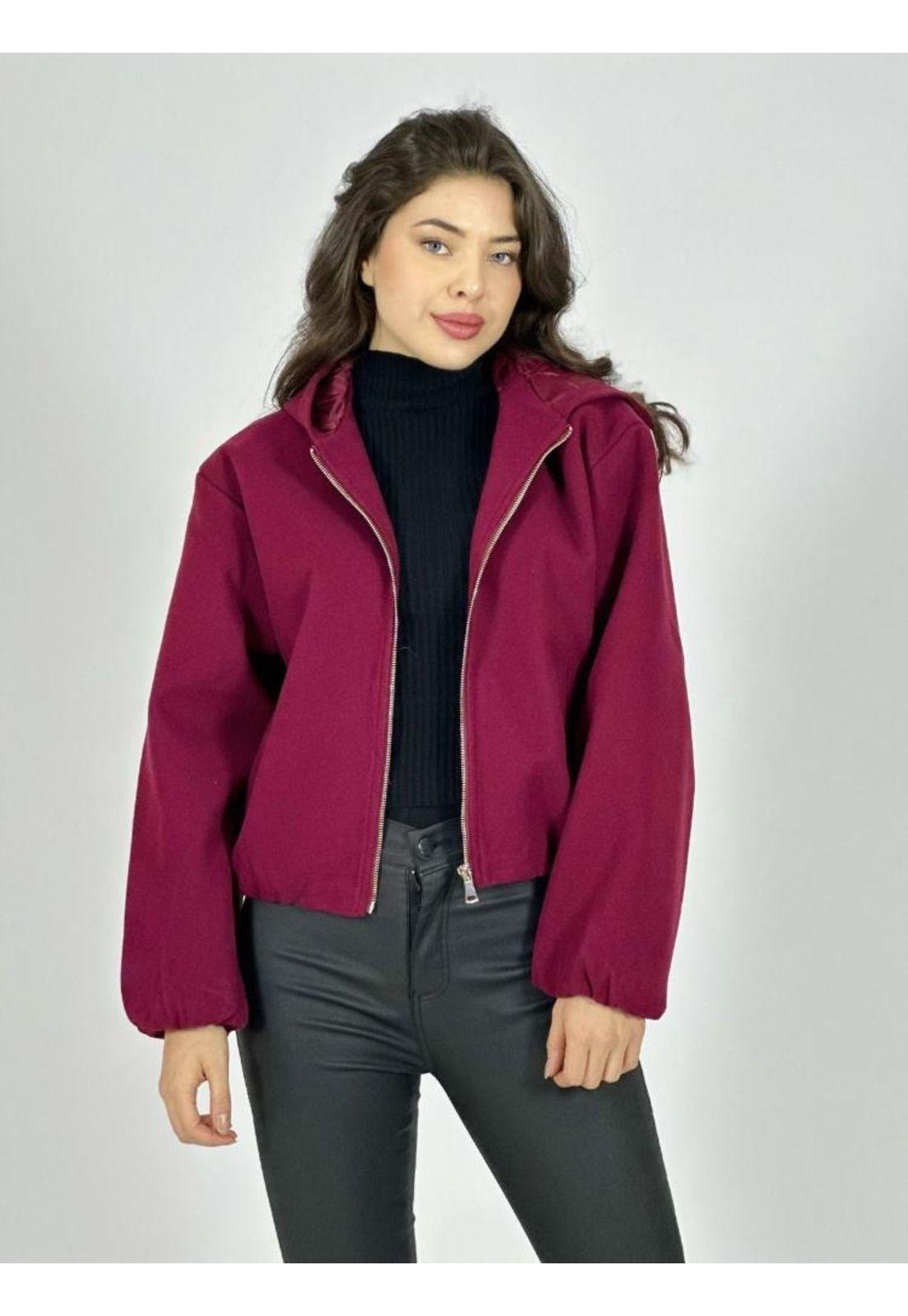 Chaqueta Bomber Corta con Gorro-0