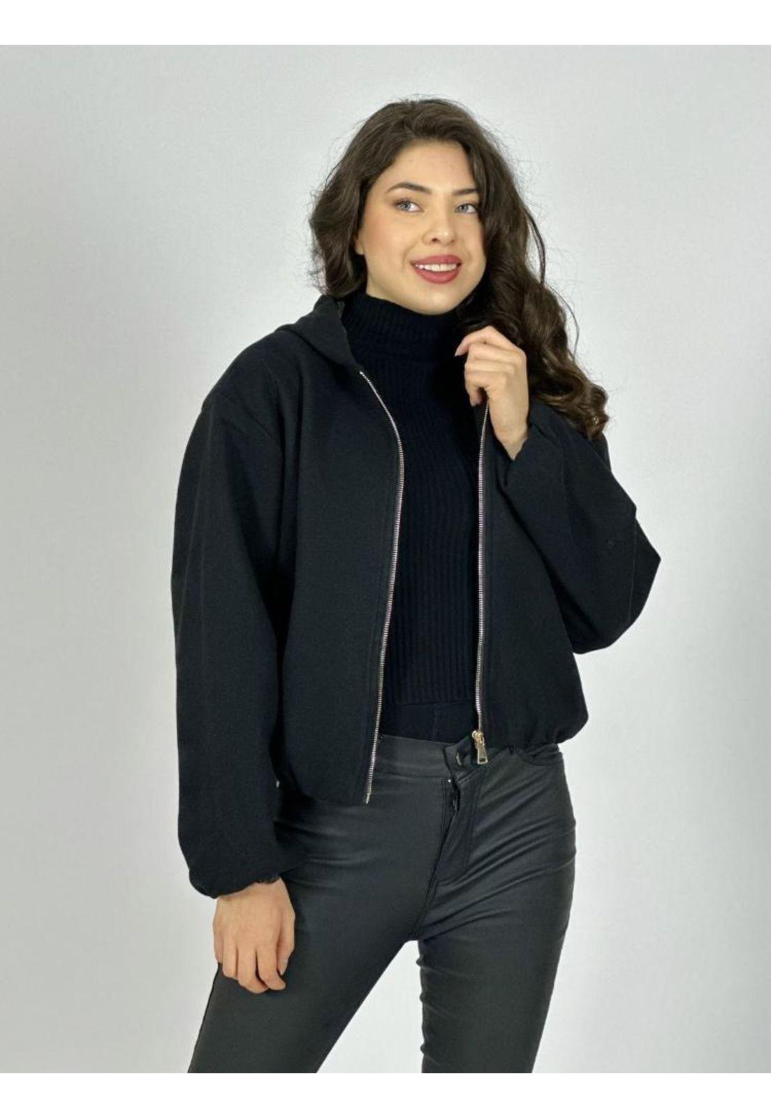 Chaqueta Bomber Corta con Gorro-0