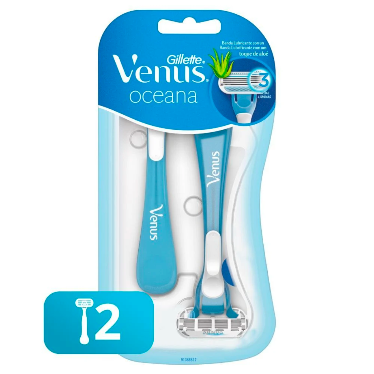 Maquina de Afeitar Oceana Gillette Venus Mujer 2 un-1