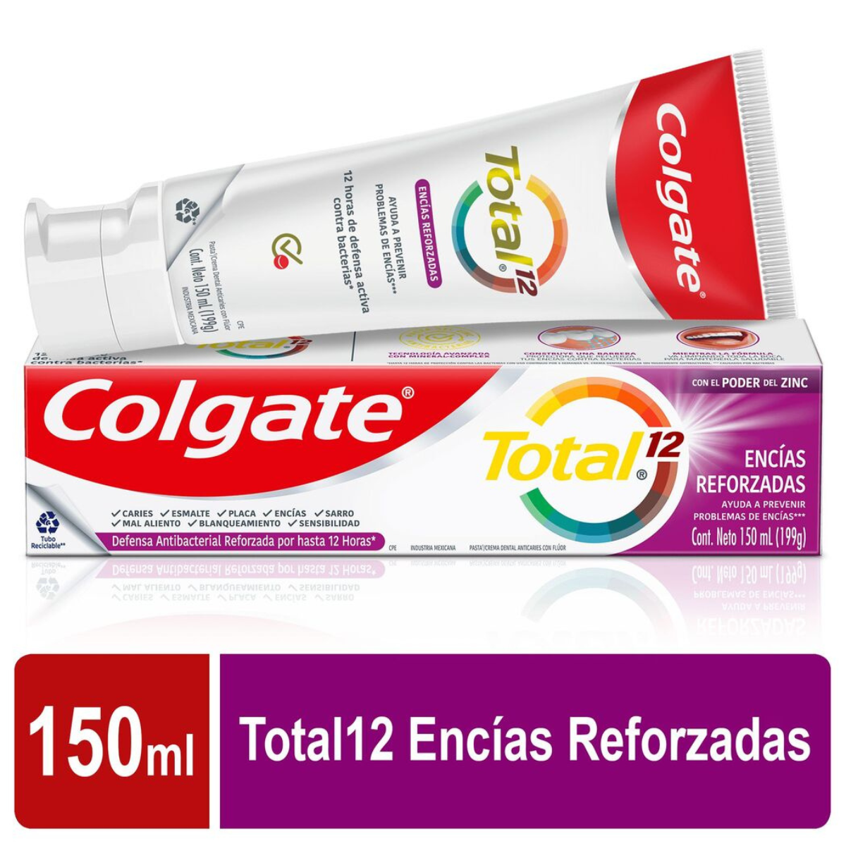 Pasta Dental Colgate Total 12 Encías Reforzadas 150ml-1