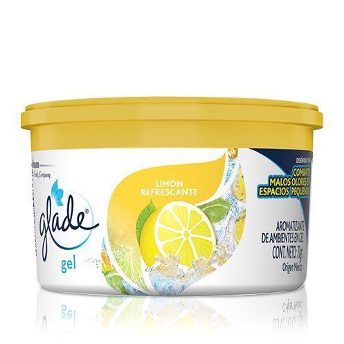 Pack 2 Glade Gel Aromatizante Limón Refrescante 70g-2
