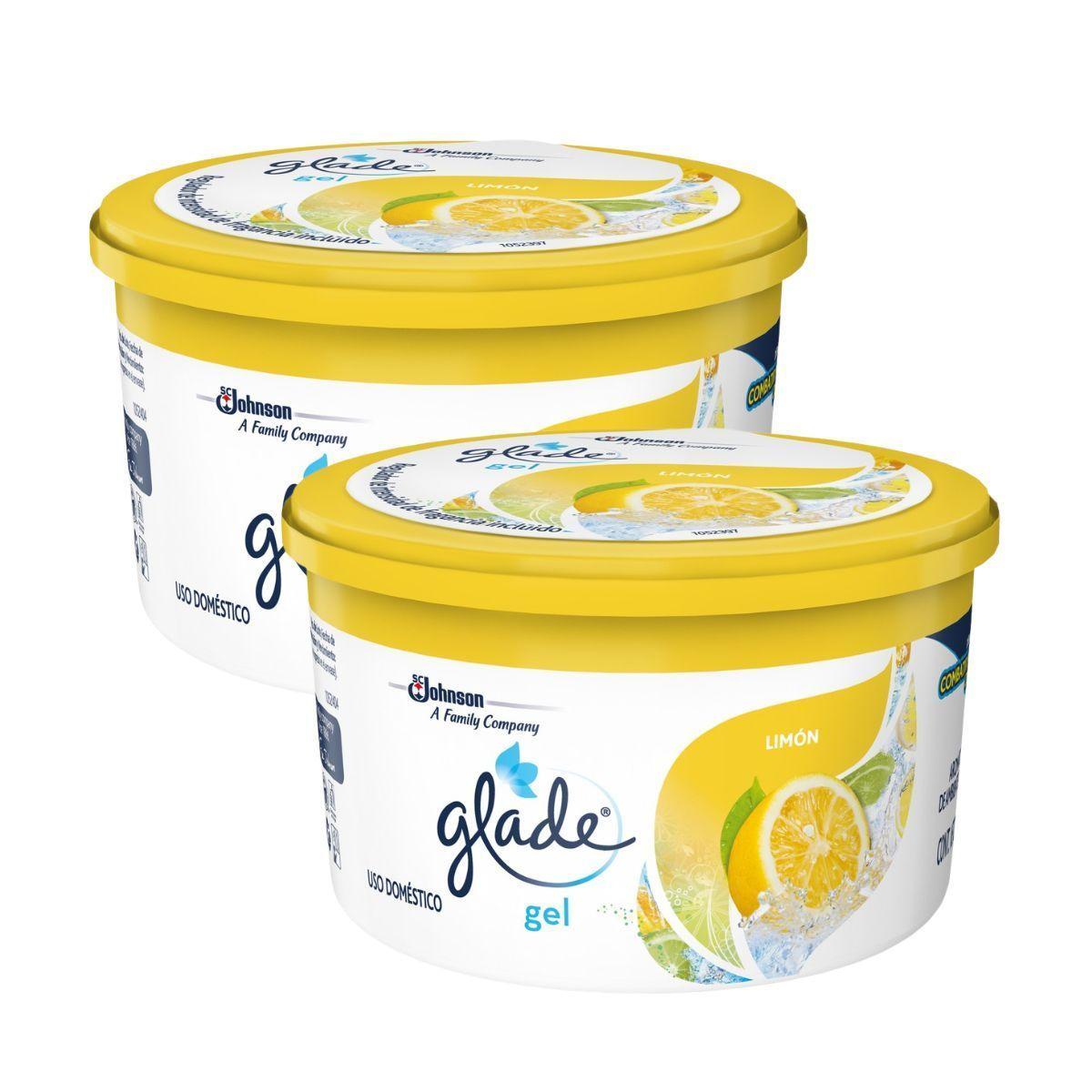Pack 2 Glade Gel Aromatizante Limón Refrescante 70g-0