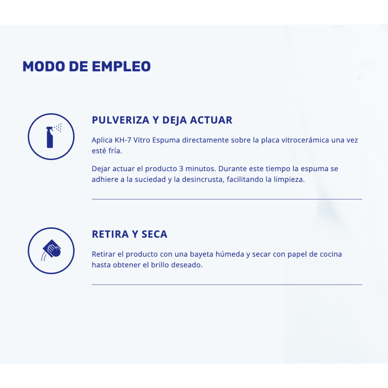 KH-7 Limpiador de Espuma Vitrocerámica Pulverizador 750 ml-2
