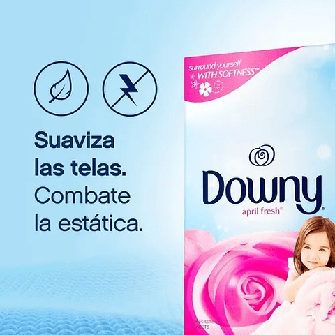 Downy Toallitas Antiestaticas April Fresh 34 unidades-0
