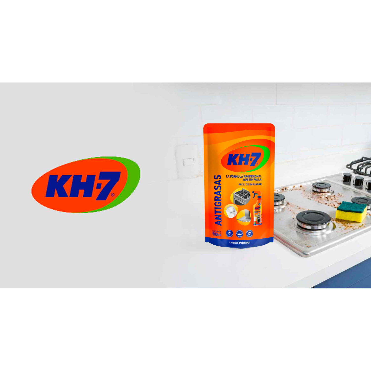KH-7 Limpiador Antigrasa Concentrado Doypack 500 ml-2