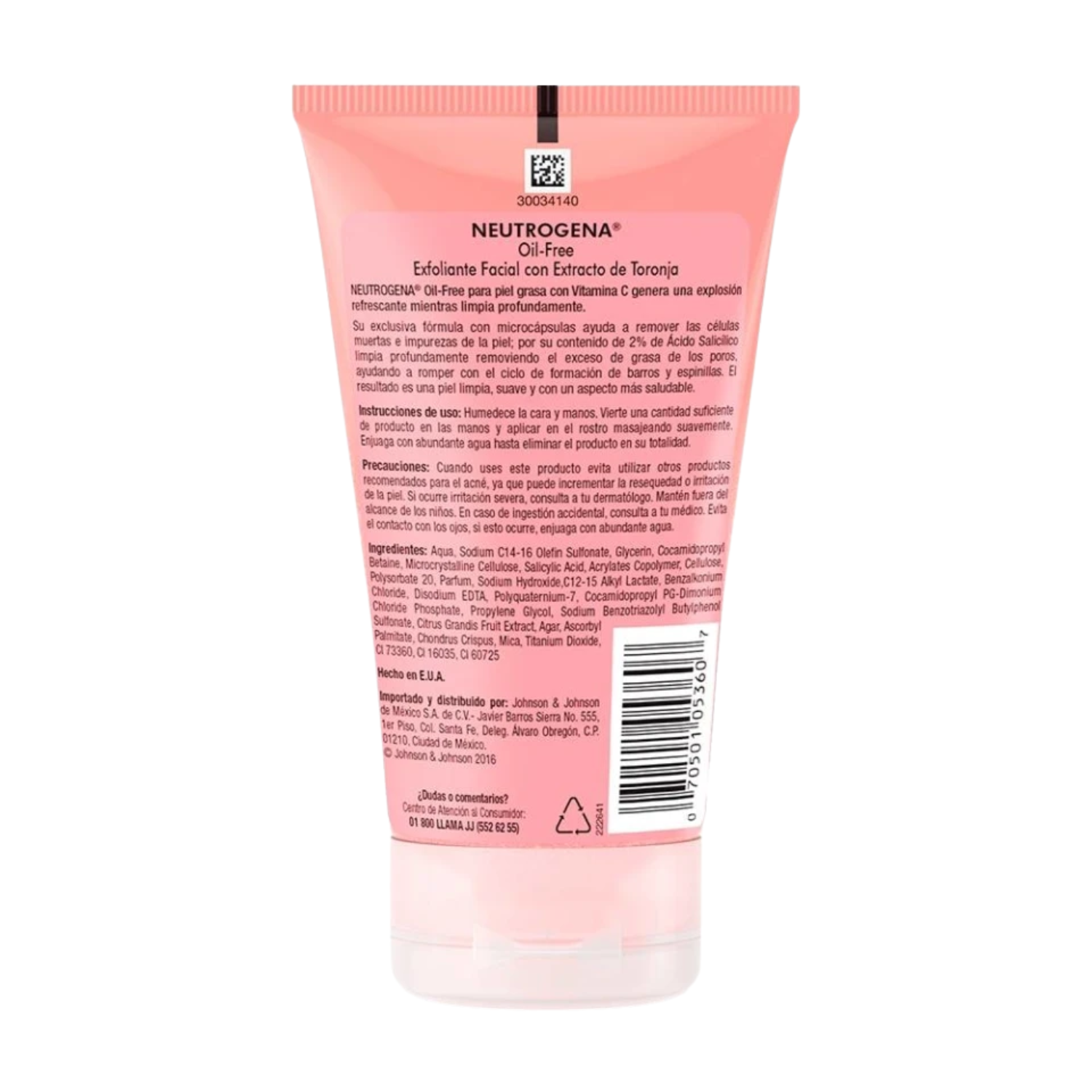 Exfoliante Facial Neutrogena Pomelo Prevención Acné 124ml-1